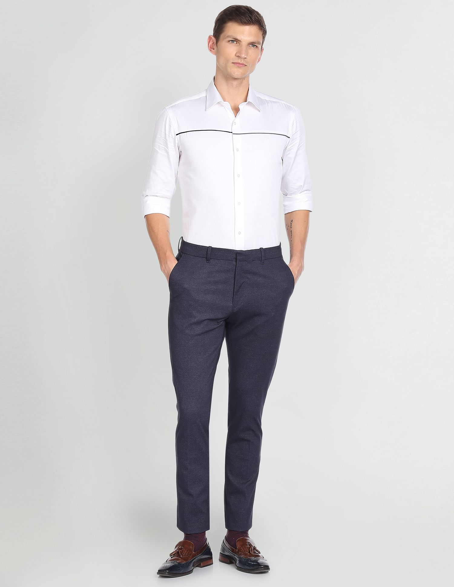 Arrow Newyork Super Slim Fit Autoflex Trousers
