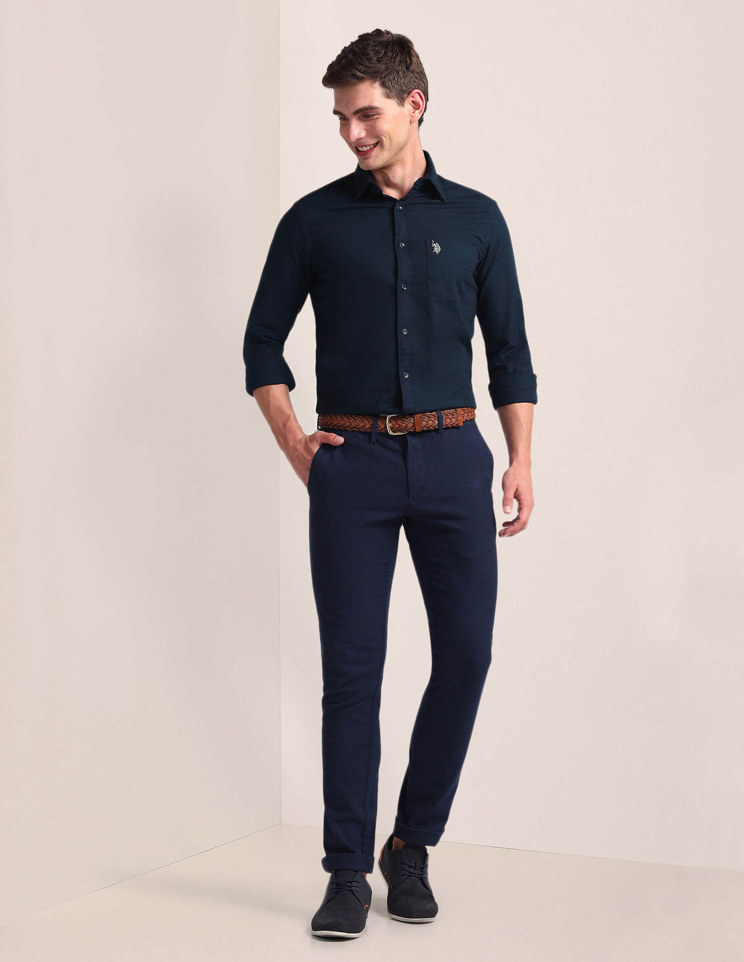 U.S. Polo Assn. Solid Dobby Shirt