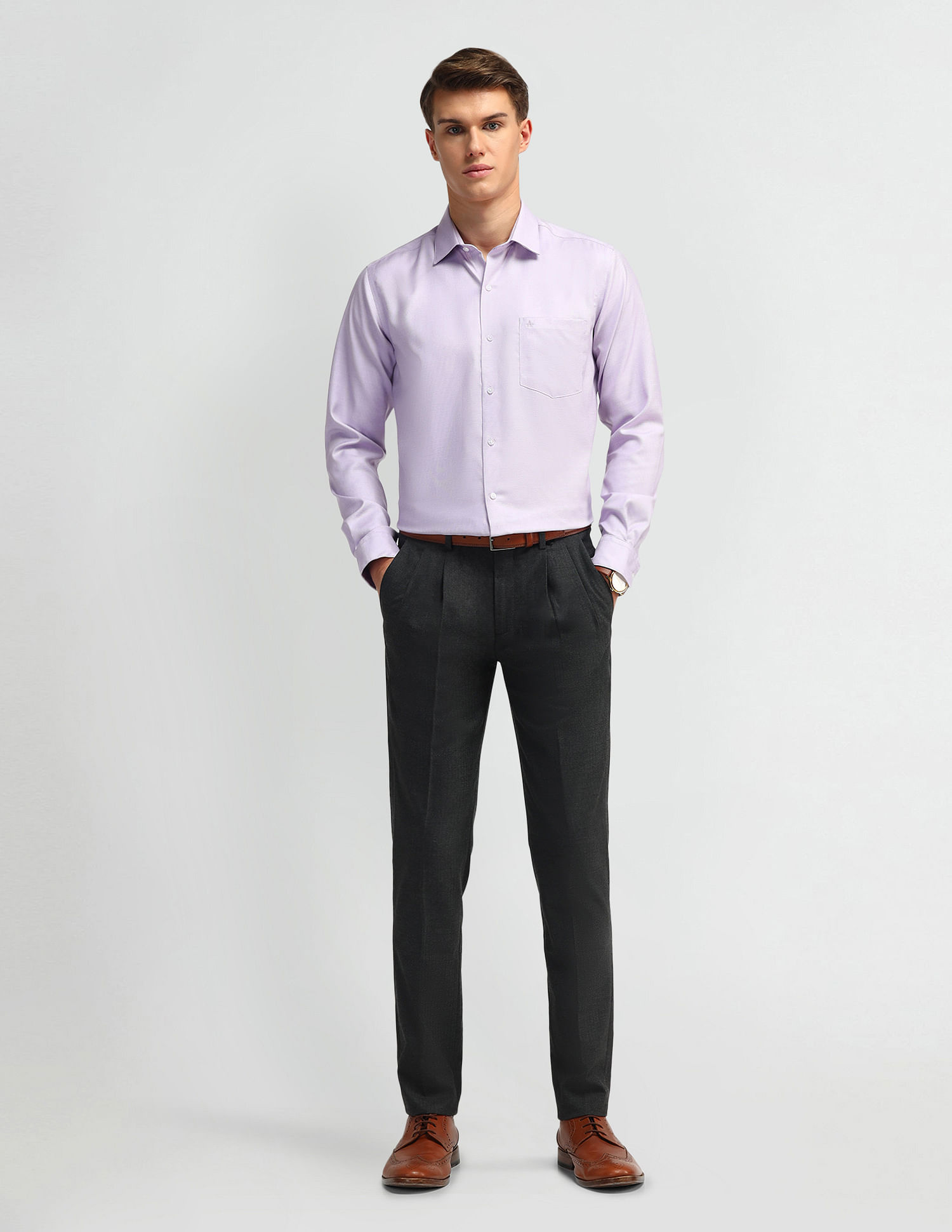Arrow Manhattan Slim Fit Cotton Shirt