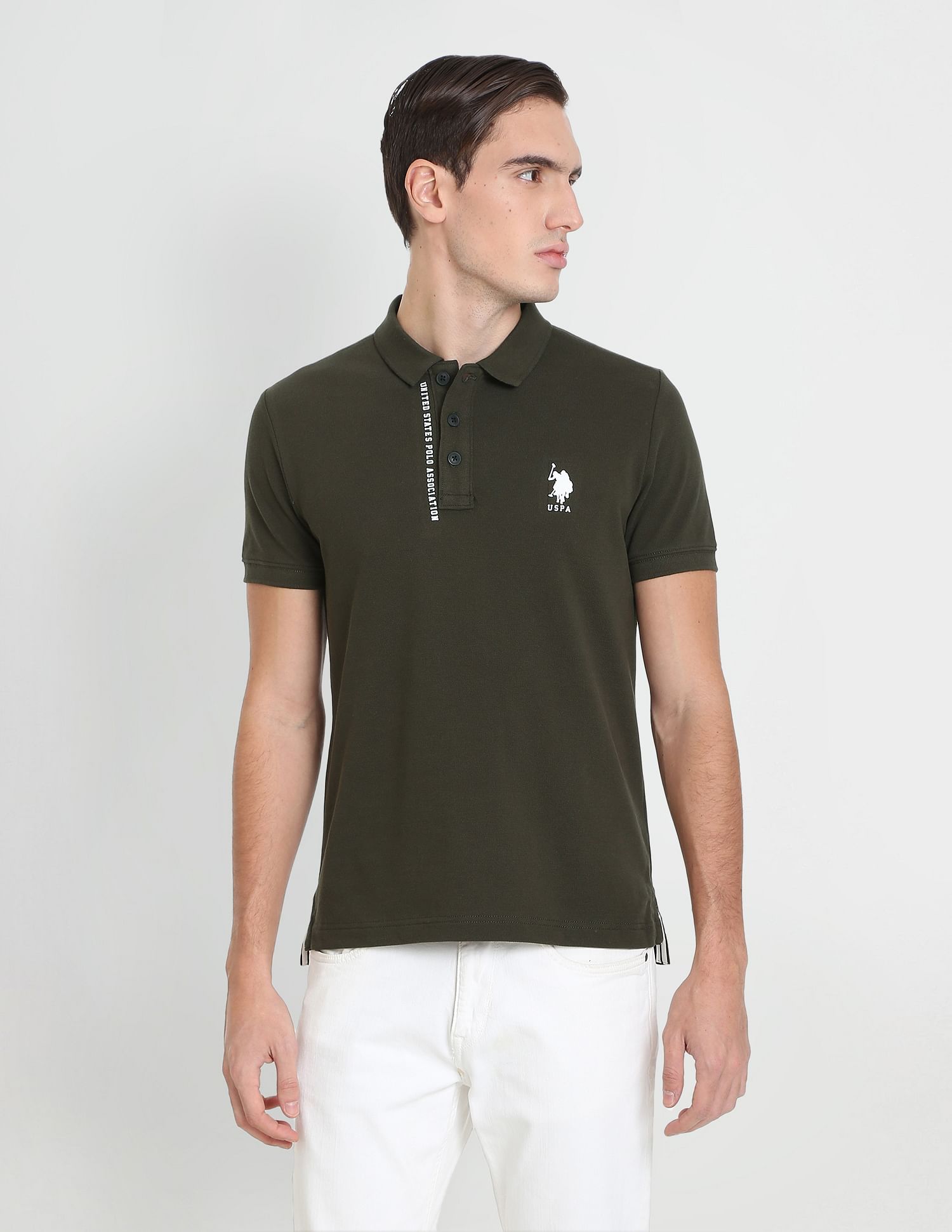 U.S. Polo Assn. Denim Co. Solid Pique Polo Shirt