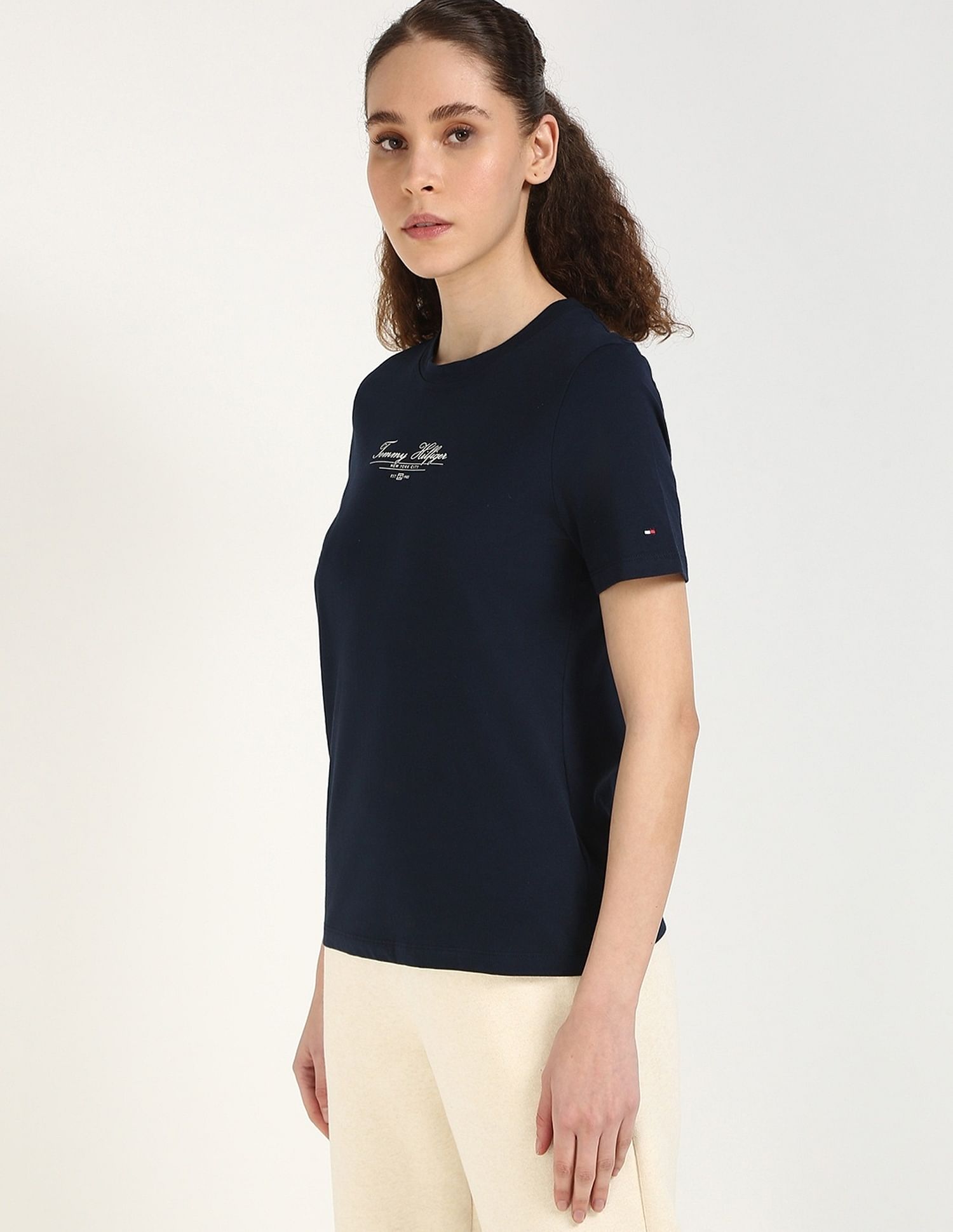 Tommy Hilfiger Logo Regular-Fit Cotton T-Shirt