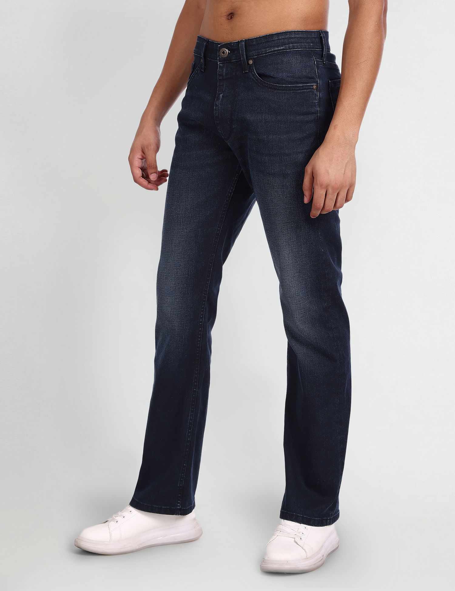 Flying Machine Mid Rise Bootcut Fit Jeans