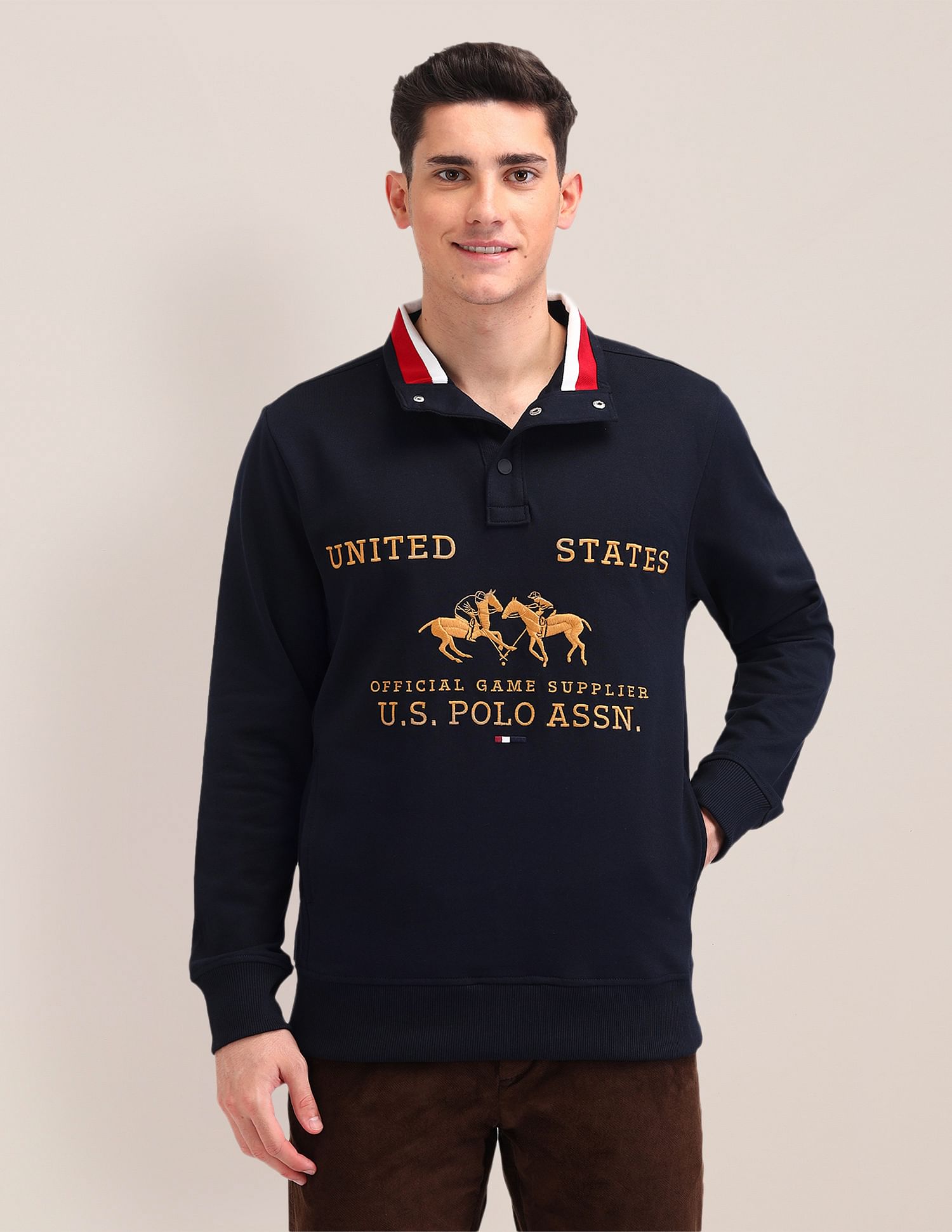 U.S. Polo Assn. Brand Printed Sweatshirt