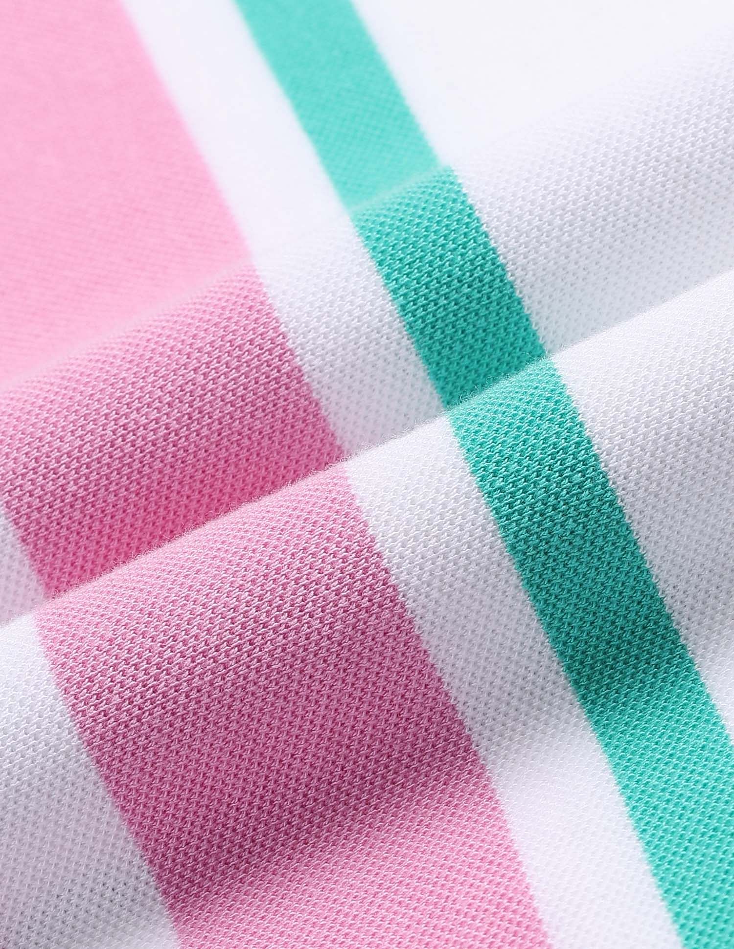 U.S. Polo Assn. Vertical Striped Summer Splash Polo Shirt
