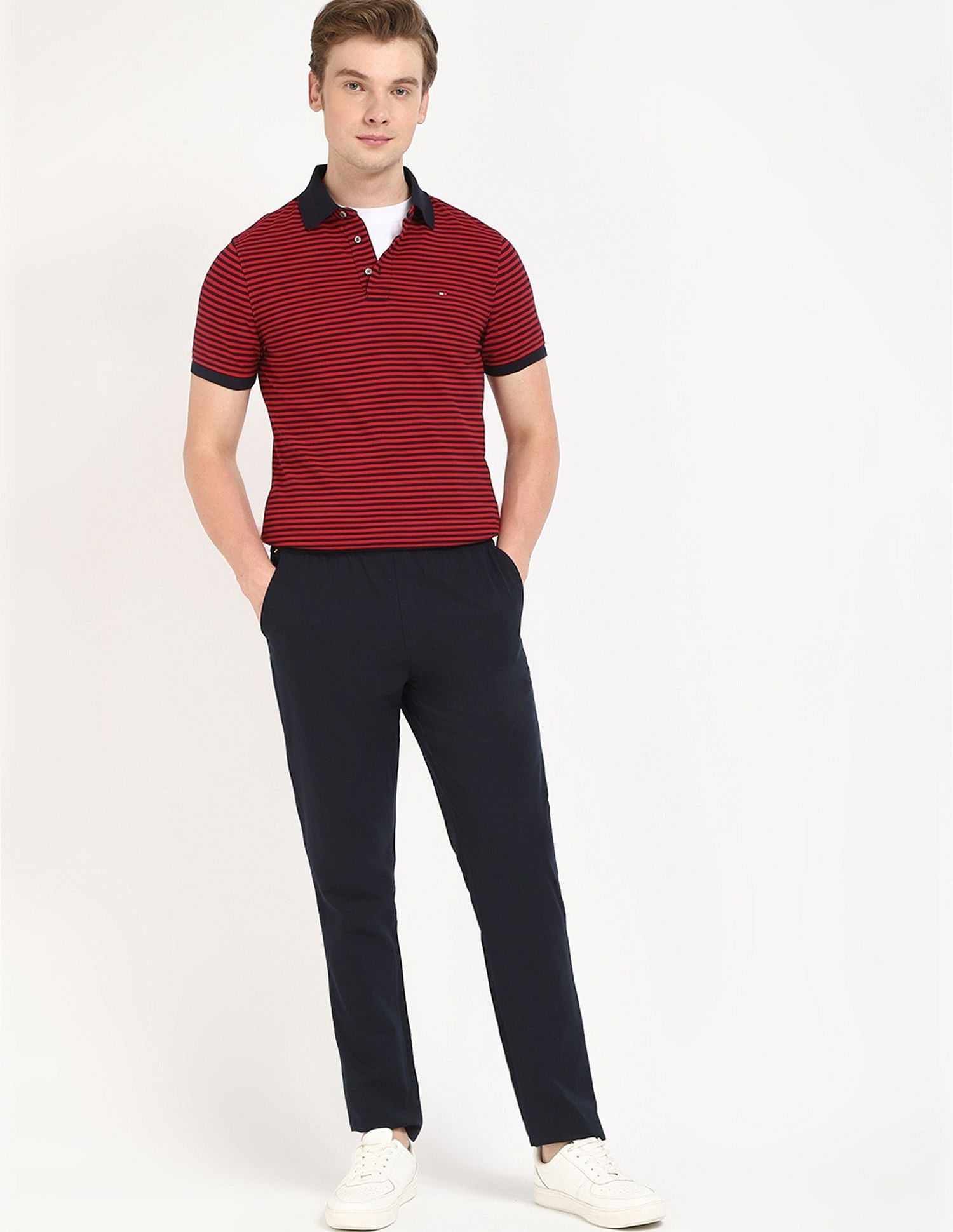 Tommy Hilfiger Striped Slim-Fit Cotton T-Shirt