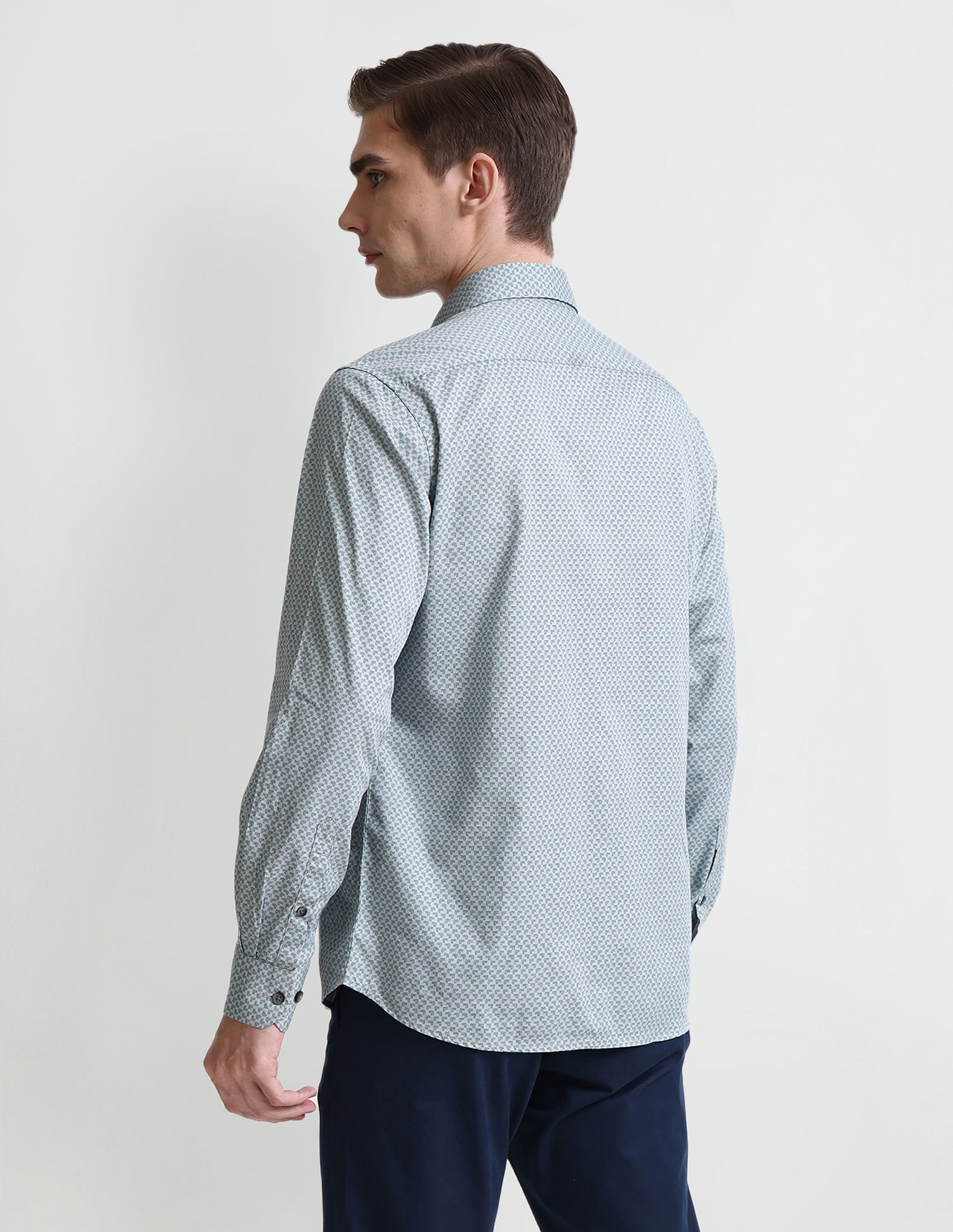 Arrow Sport Geometric Print Slim Fit Shirt