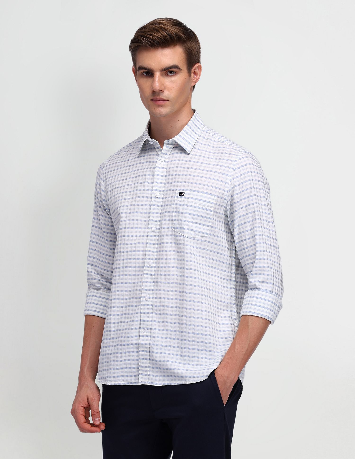 Arrow Sport Liberty Classic Fit Micro Checked Shirt
