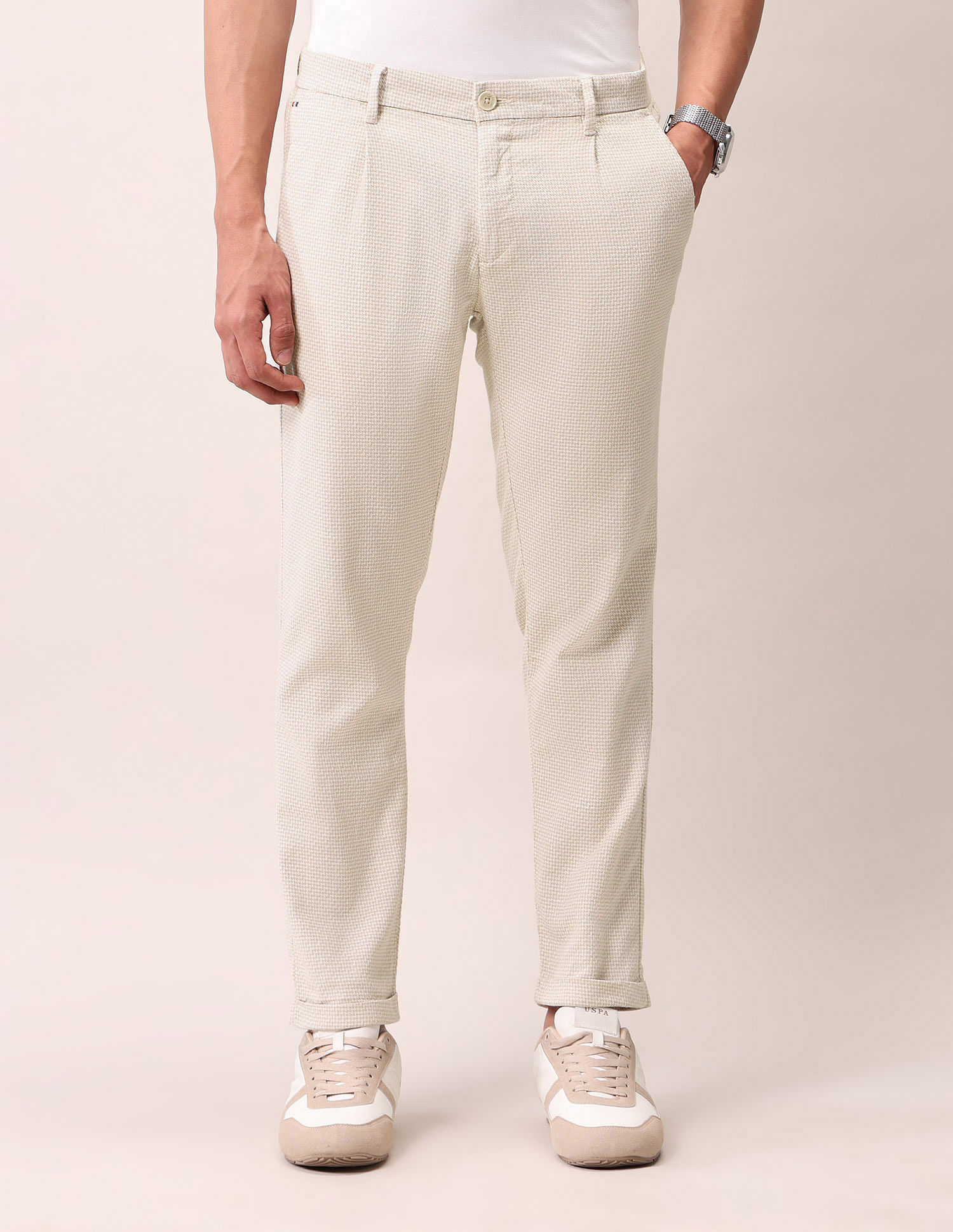 U.S. Polo Assn. Denim Co. Henry Tapered Fit Pleated Front Trousers