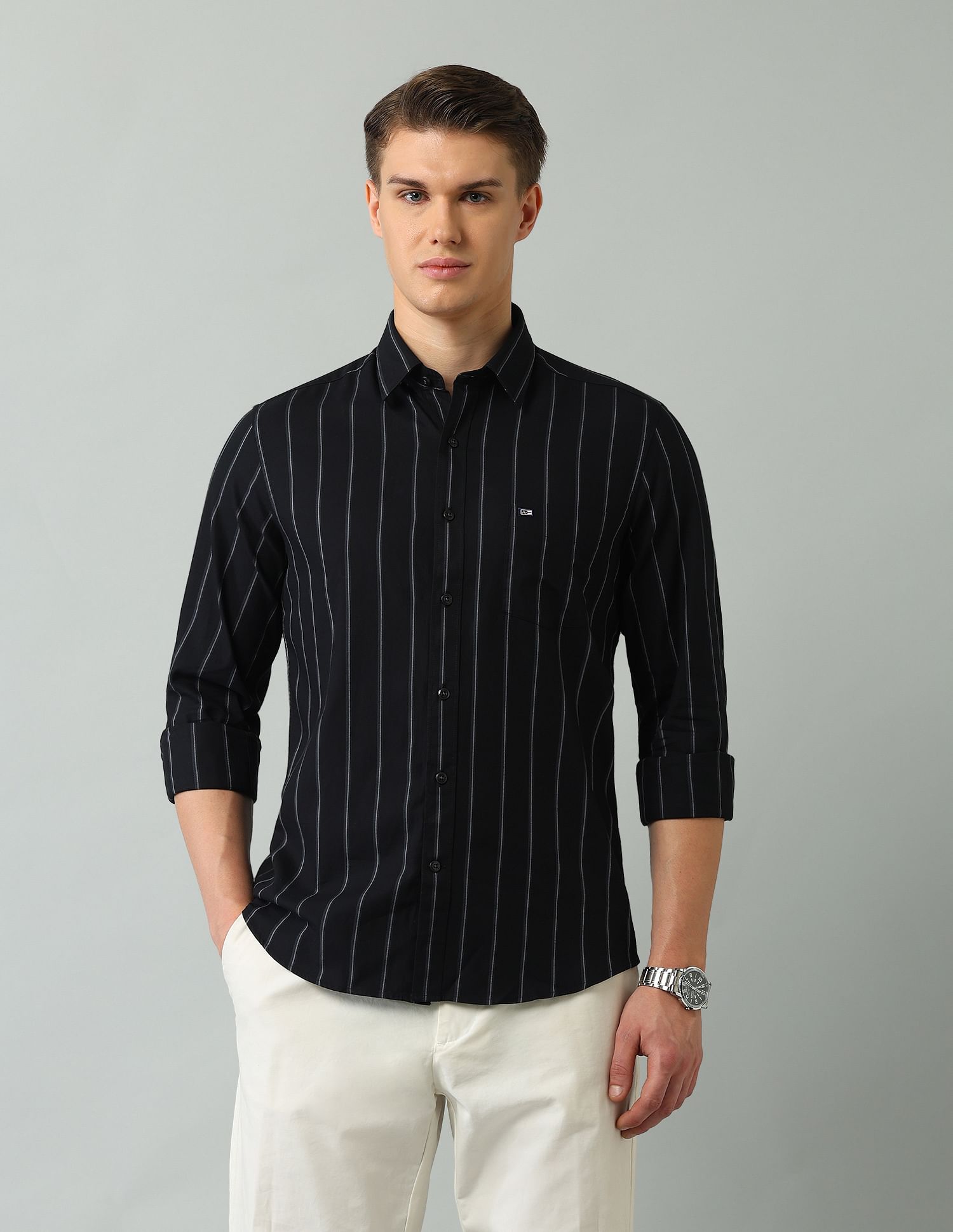 Arrow Sport Slim Fit Striped Shirt