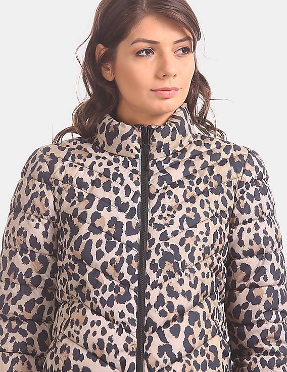 Gap clearance leopard jacket