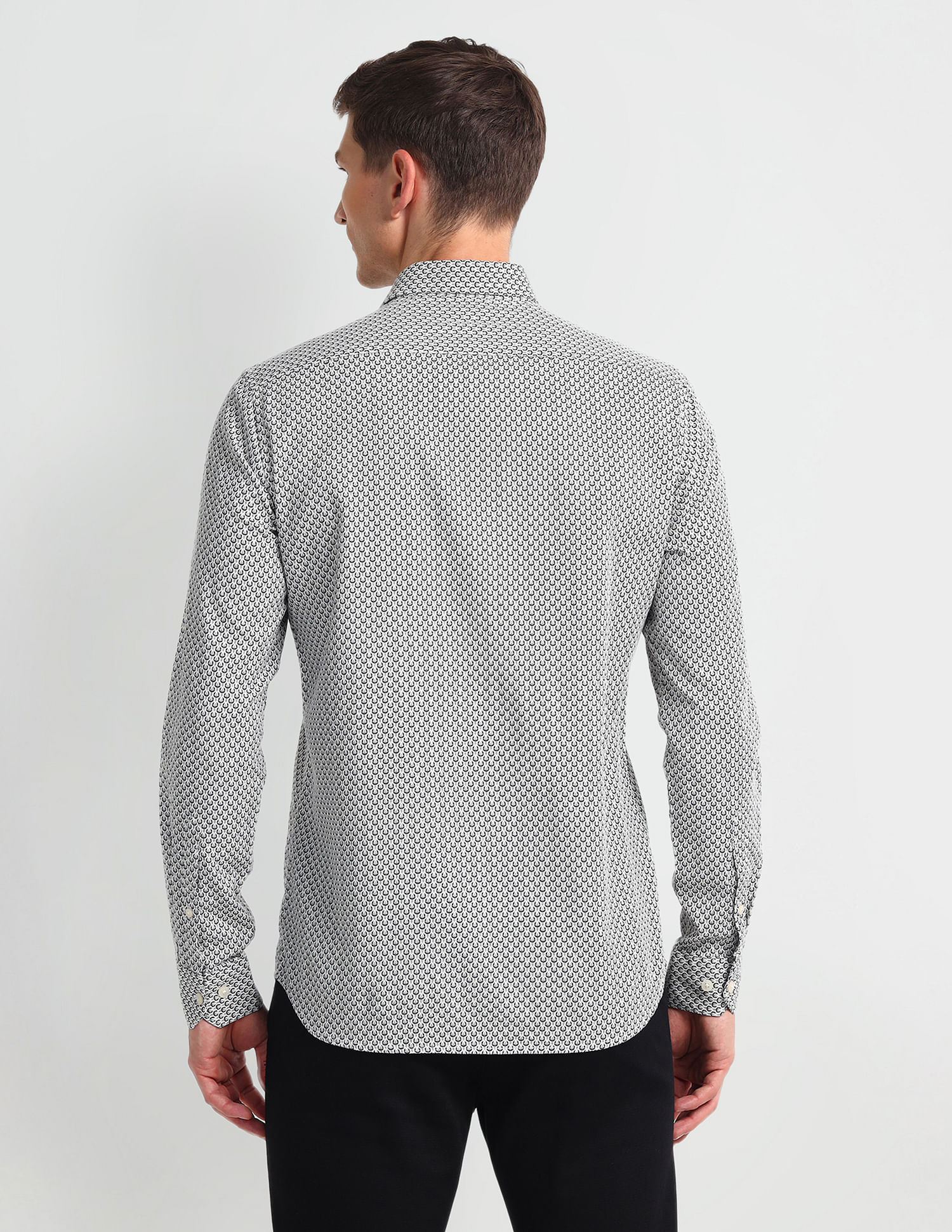 Arrow Sport Floral Print Dobby Shirt