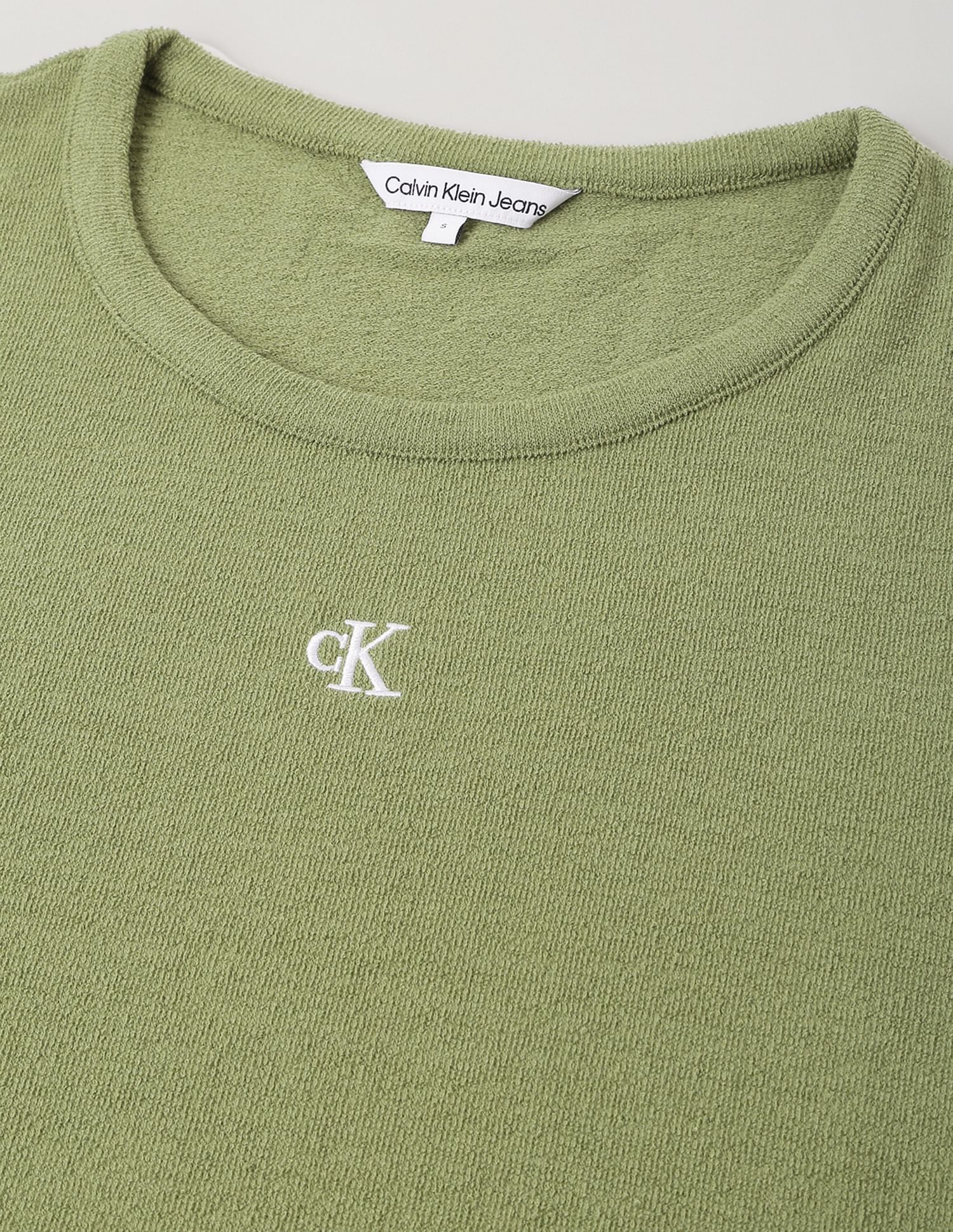 Calvin Klein Slub Ribbed Slim T-Shirt