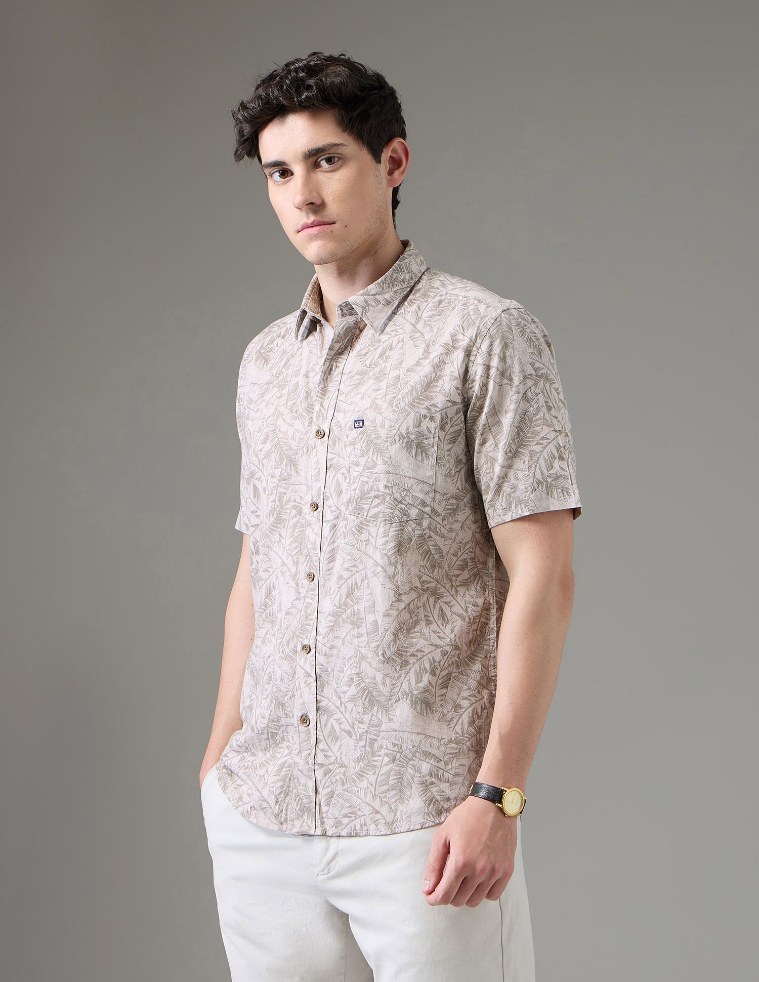Arrow Sport Regular Fit Night Is Young Shirt