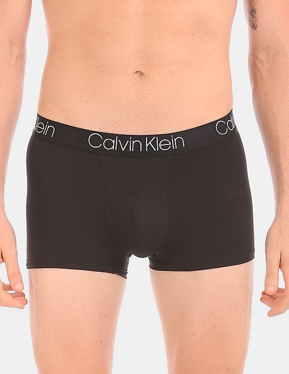 Buy Calvin Klein Underwear Men Black Logo Waist Cotton Modal