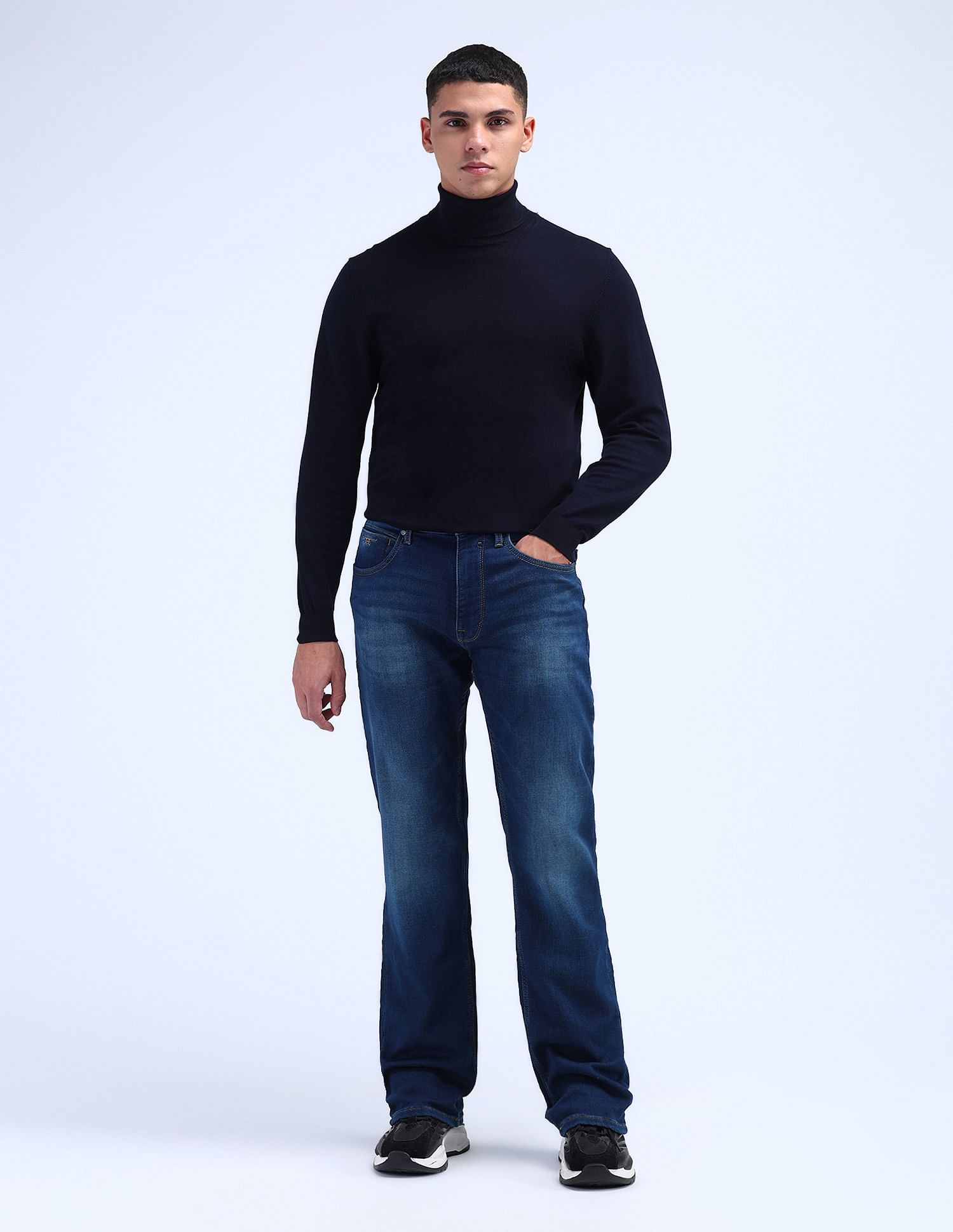 Flying Machine Mid Rise Bruce Bootcut Jeans