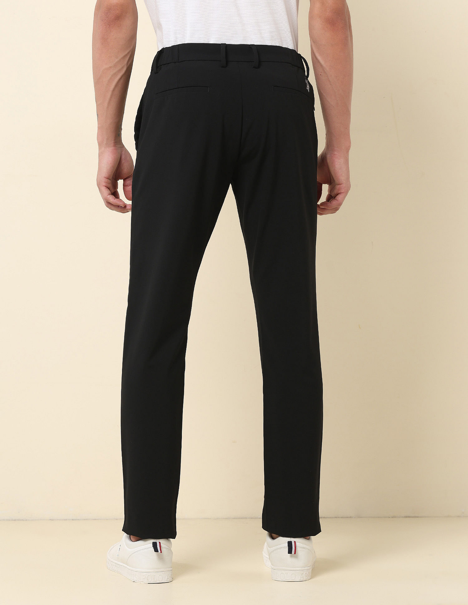 U.S. Polo Assn. Austin Slim Fit Solid Trousers