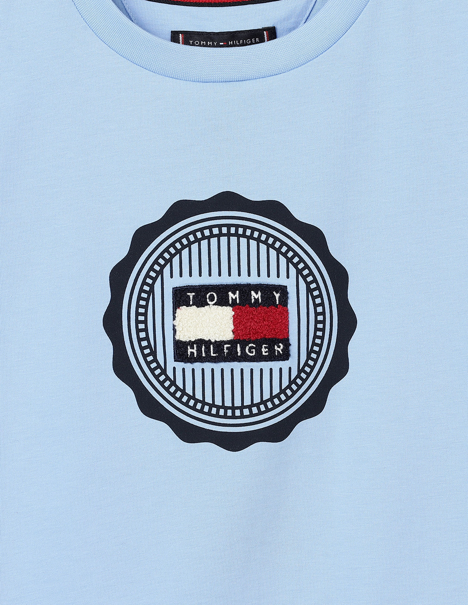 Tommy Hilfiger Kids Boys Stamp Print T-Shirt