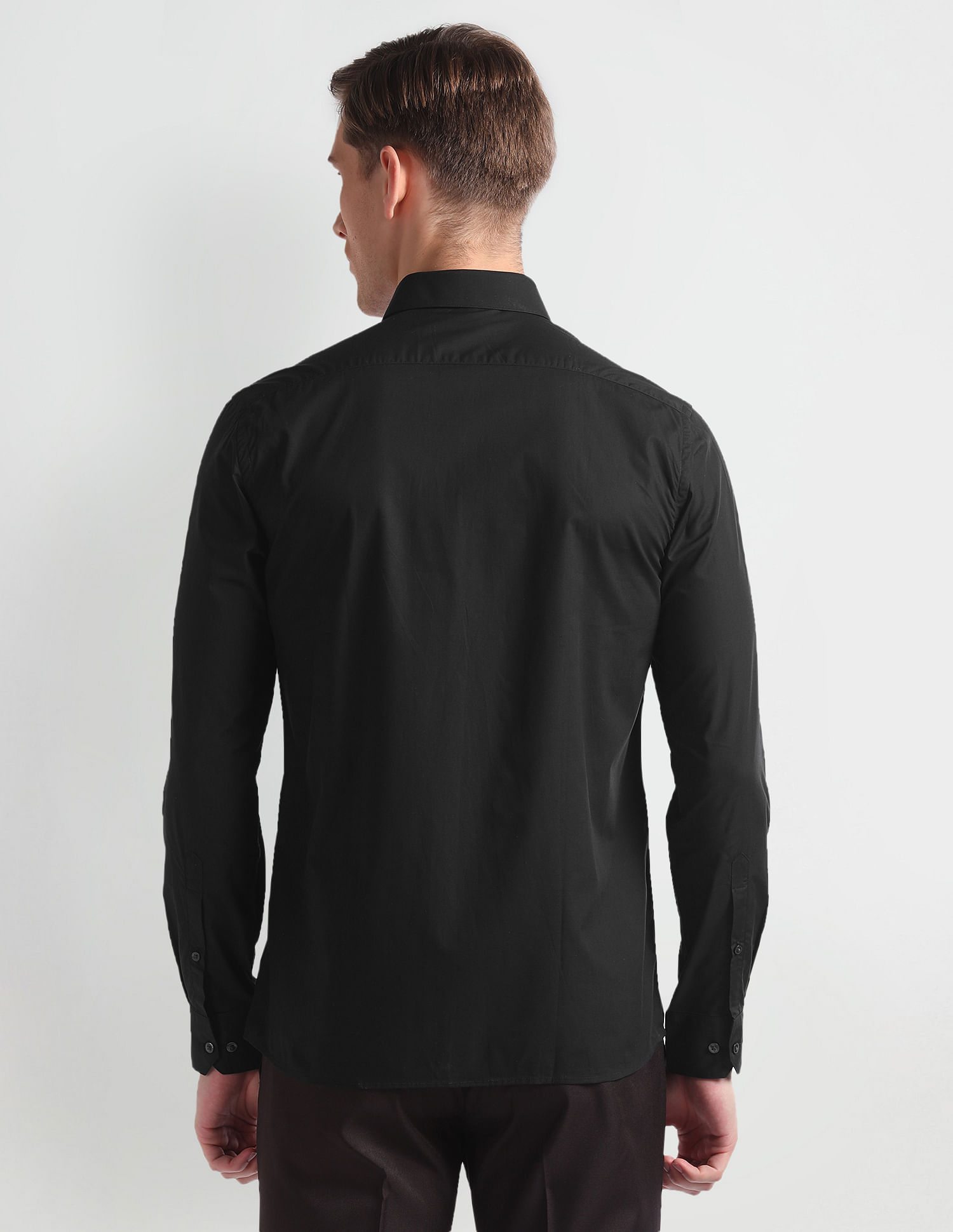 Arrow Newyork Skinny Fit Solid Shirt