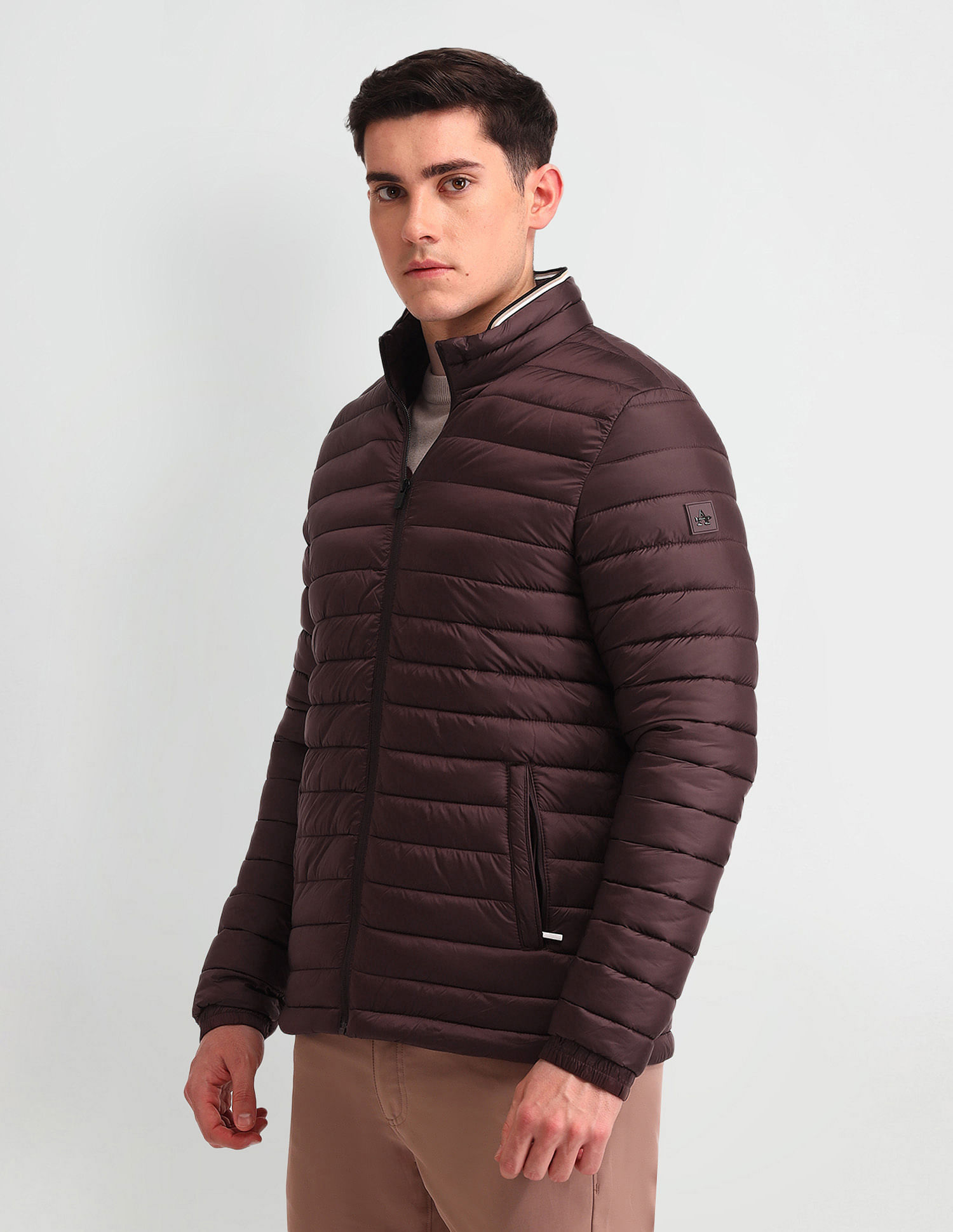 Arrow Sport Regular Fit Solid Packable Jacket