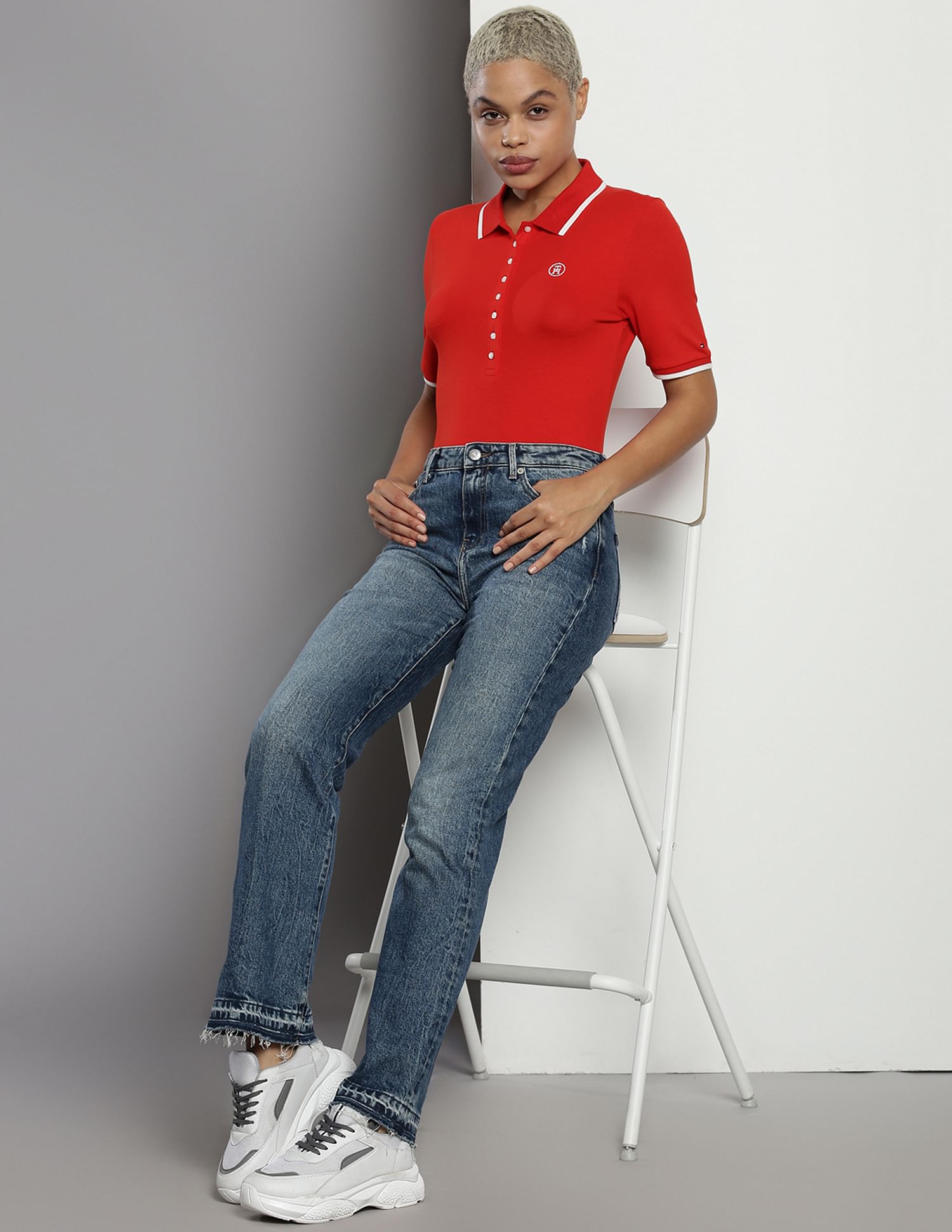 Tommy Hilfiger Slim Tipping Lyocell Polo Shirt