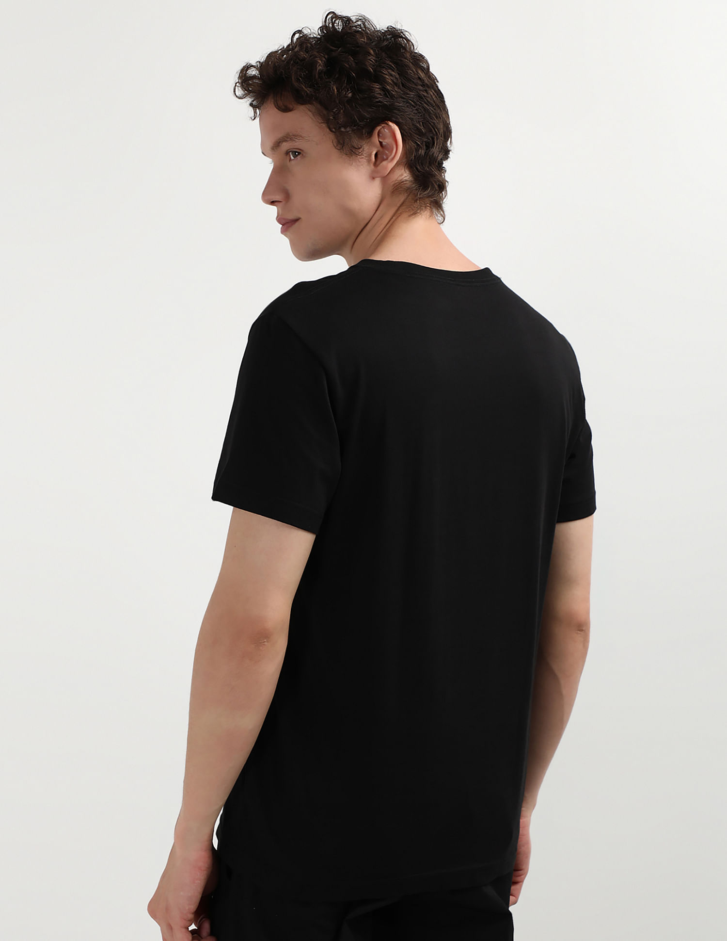 Buy Calvin Klein Solid Brand Logo T-Shirt Pack Of 2 - NNNOW.com