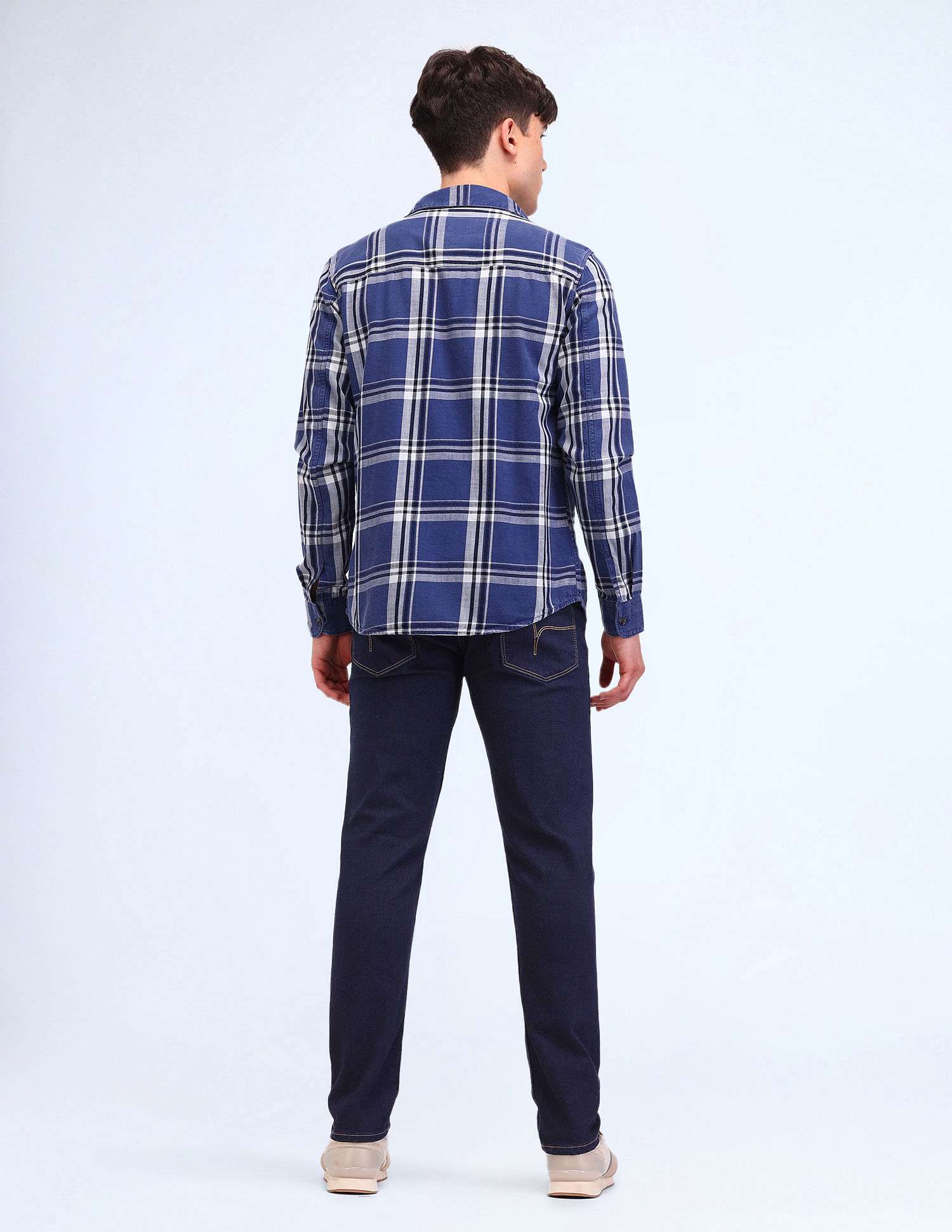 Flying Machine Slash Slim Tapered Fit Jeans