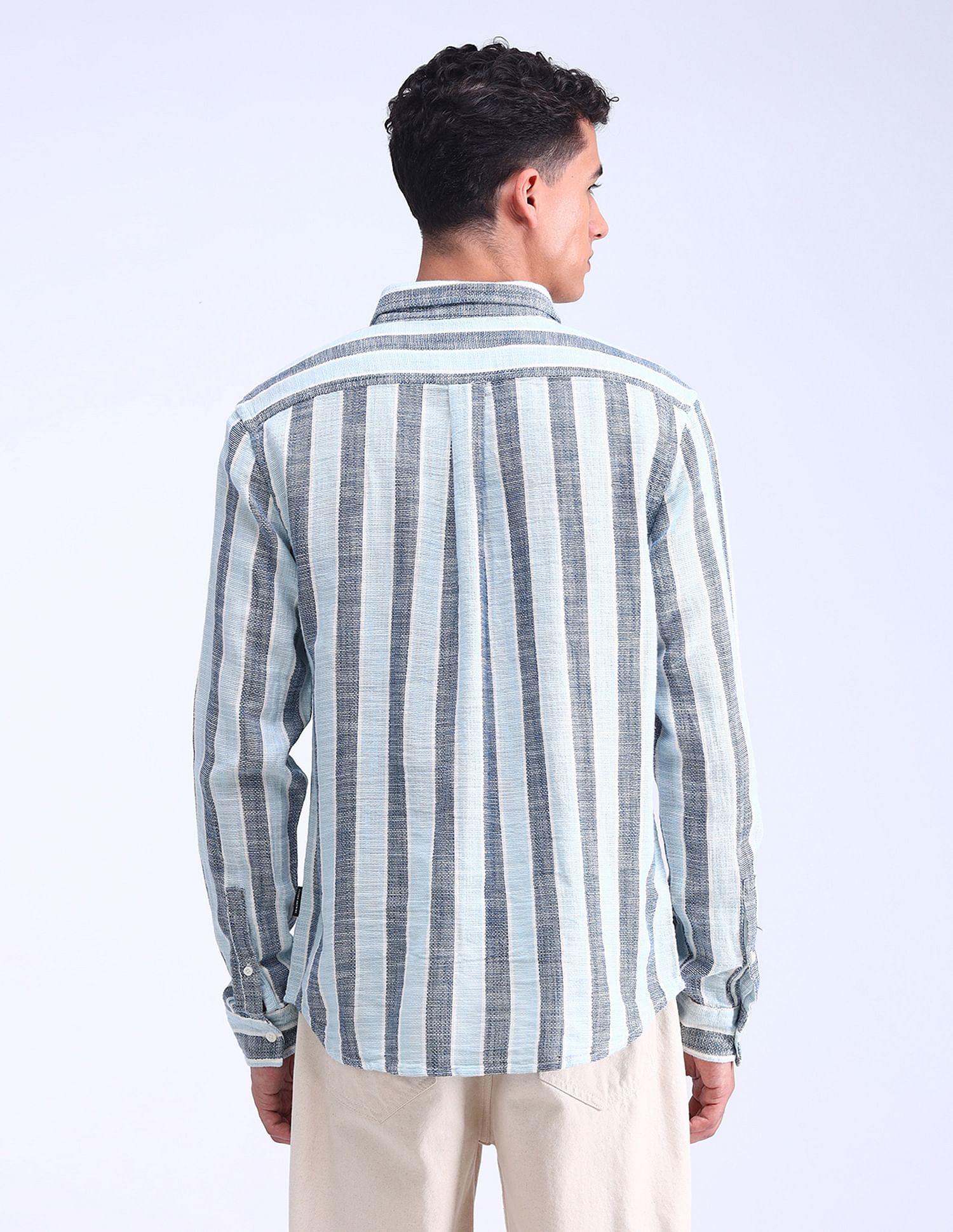 Flying Machine Regular Fit Dobby Shirt