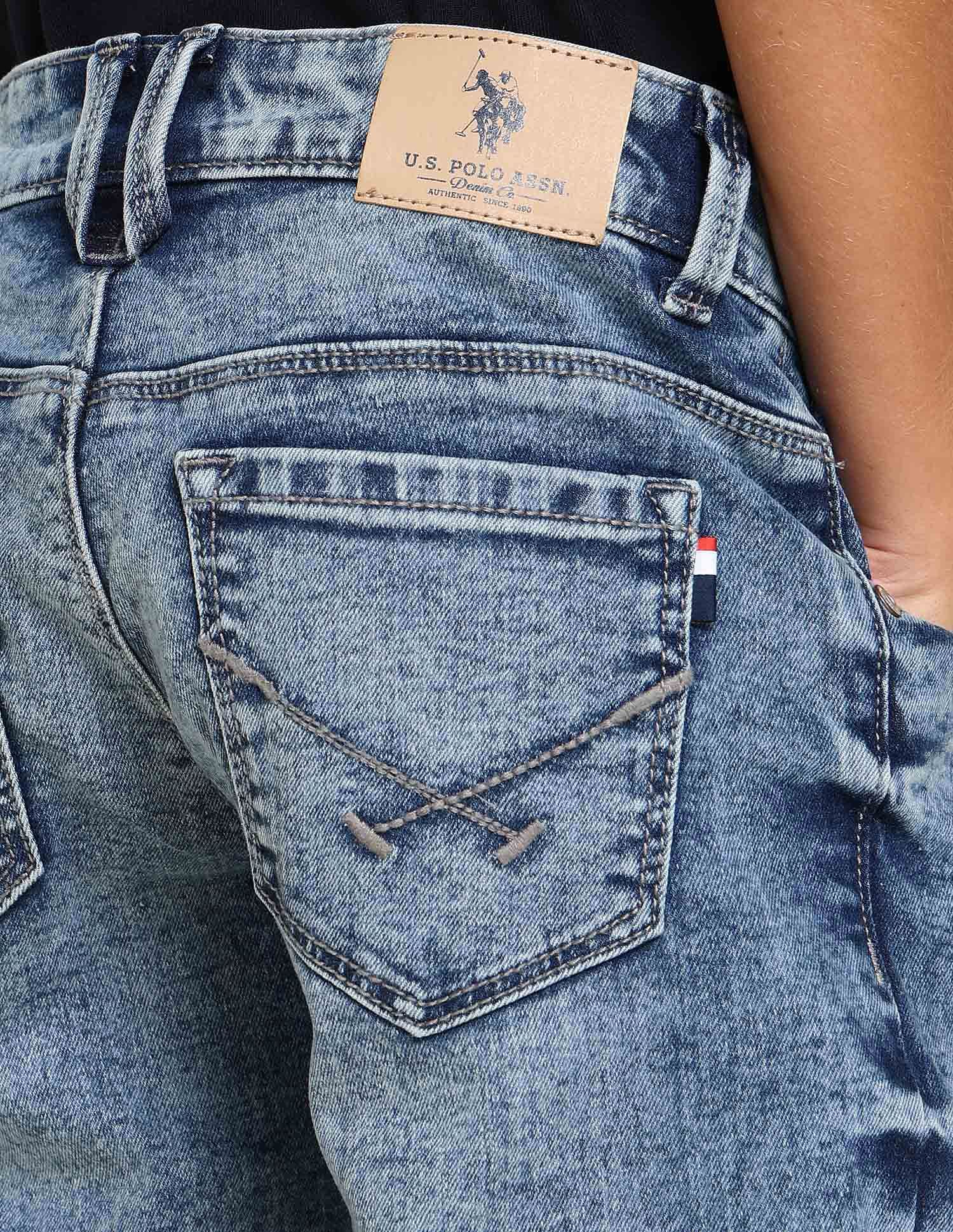 U.S. Polo Assn. Kids Boys Relaxed Fit Blue Jeans
