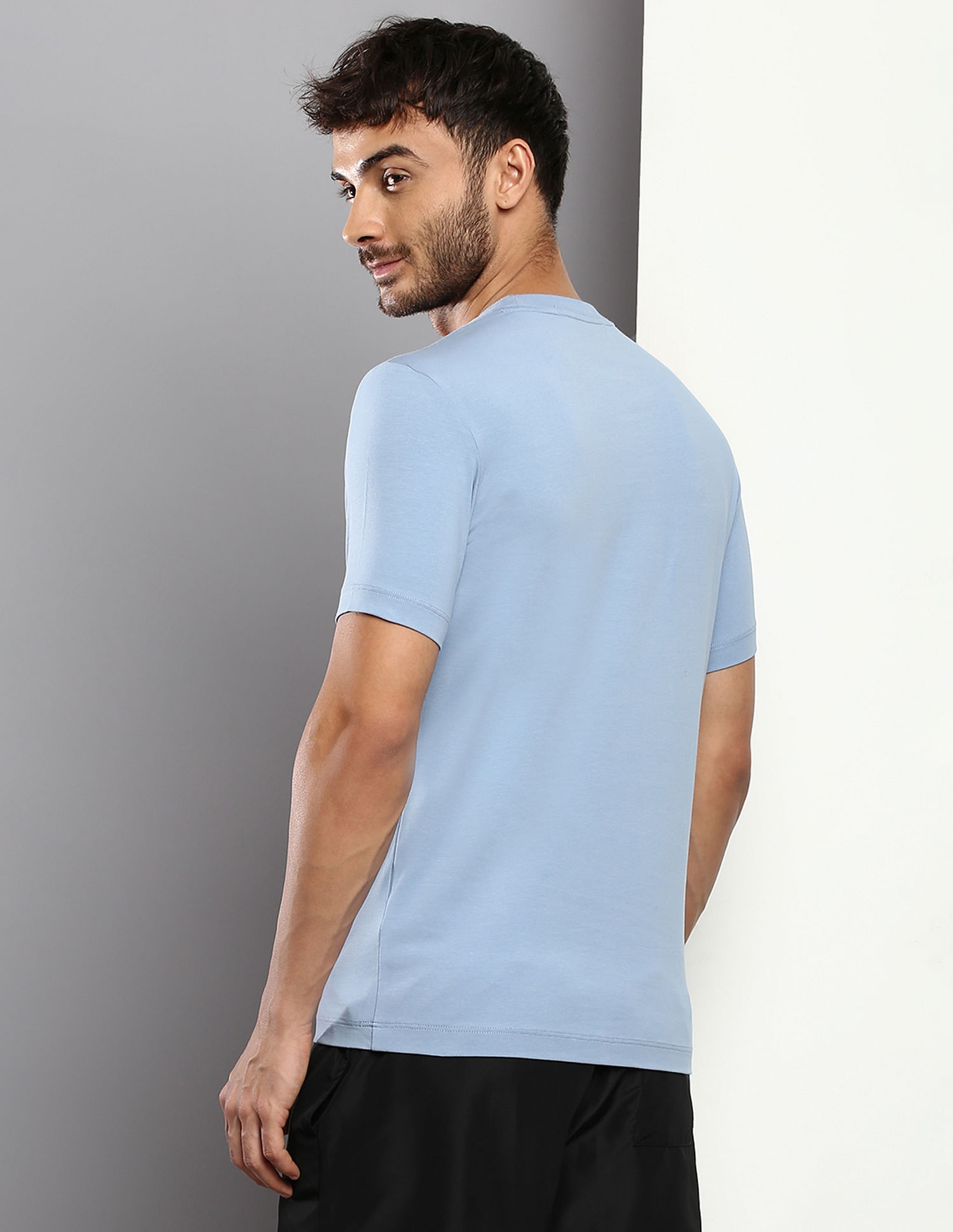 Buy Calvin Klein Jeans Iceland Blue Slim Fit T-Shirts for Men