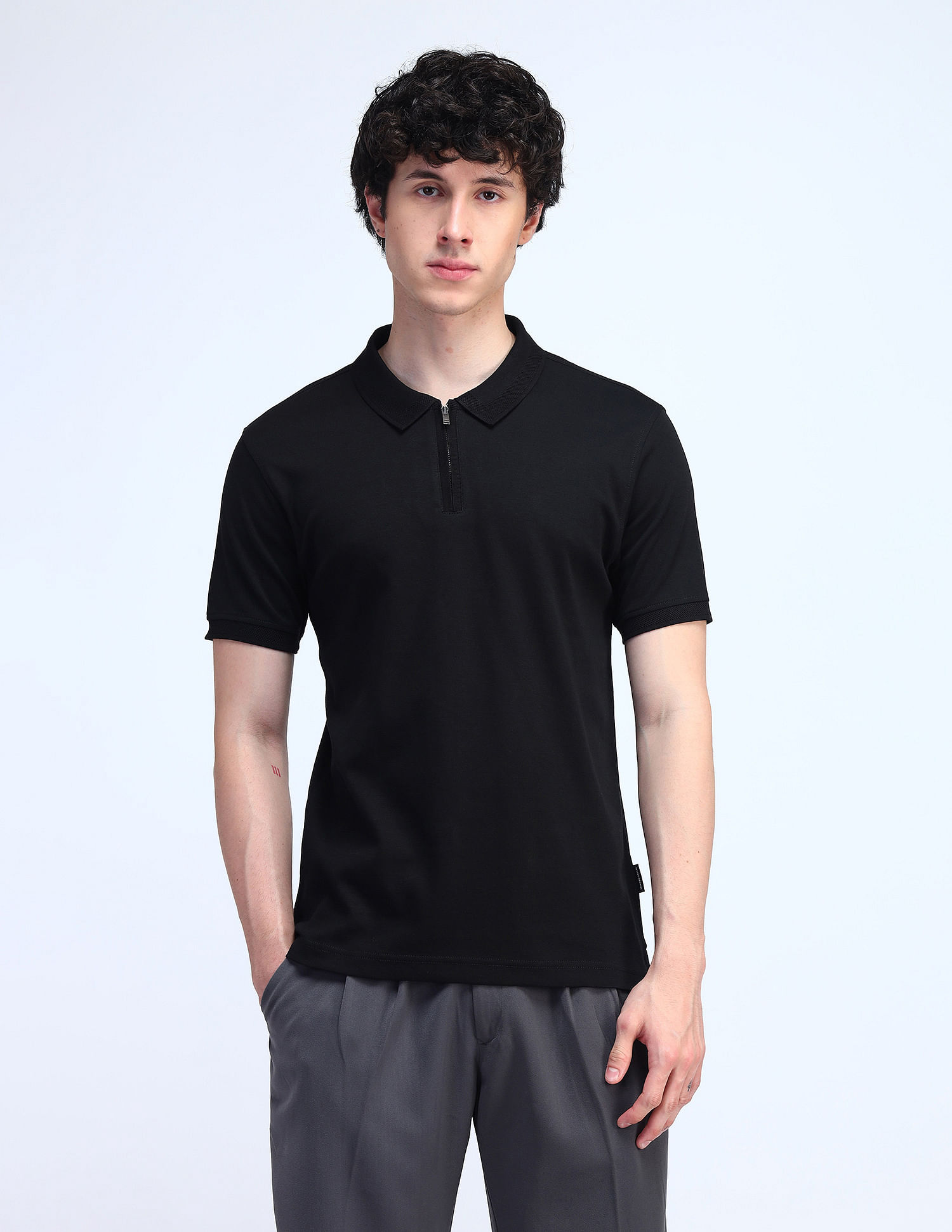Flying Machine Cotton Regular Fit Polo Shirt