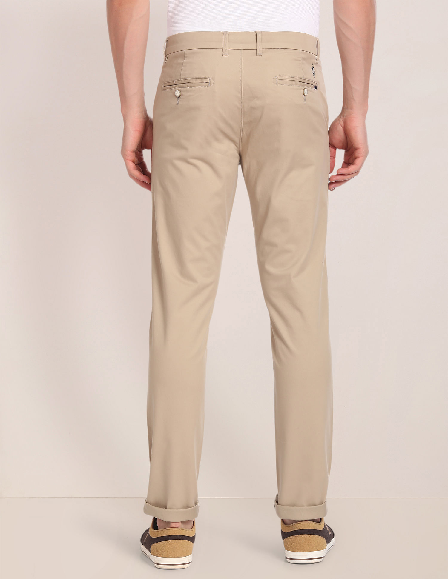U.S. Polo Assn. Mid Rise Solid Trousers