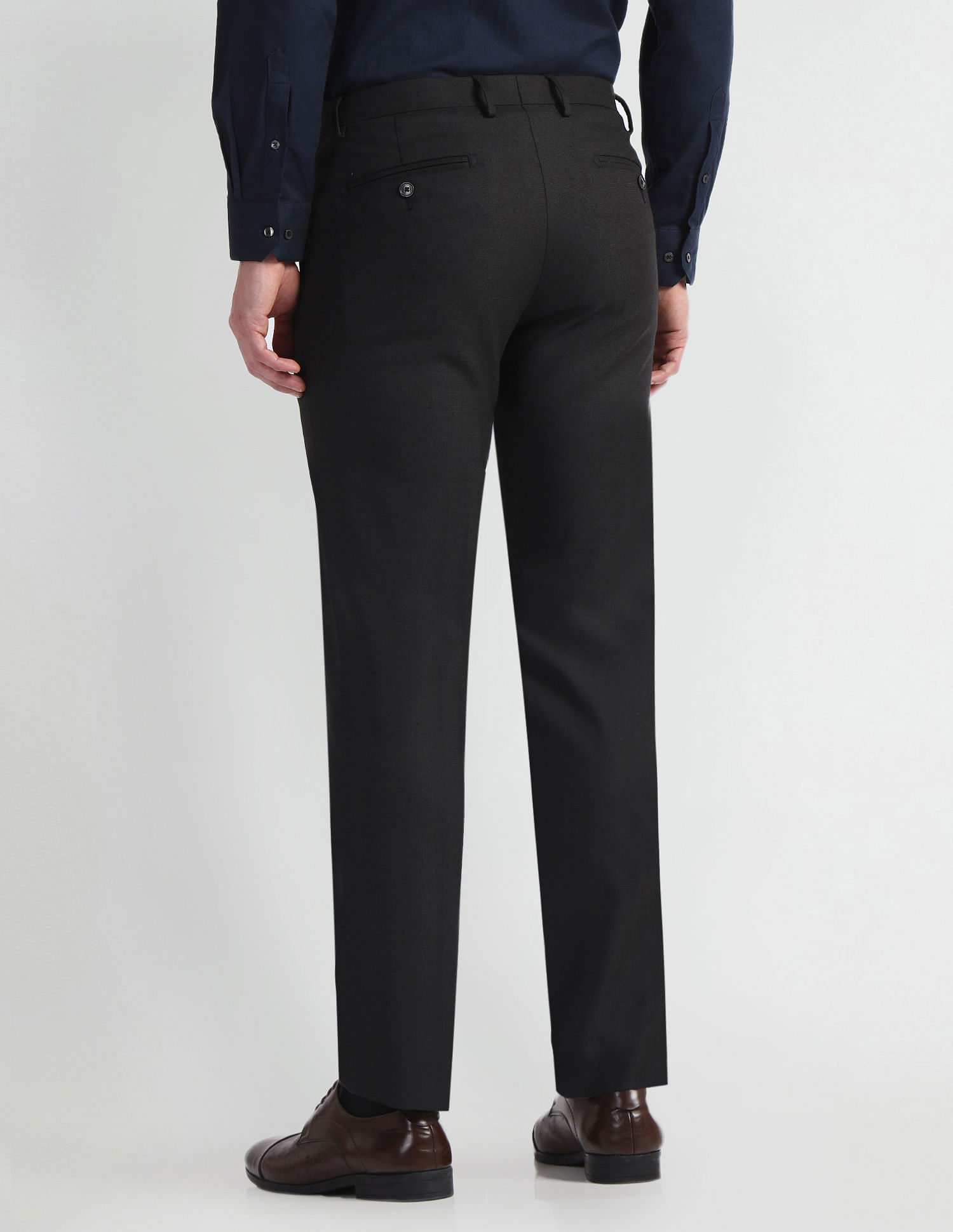 Arrow Mid Rise Tapered Fit Trousers