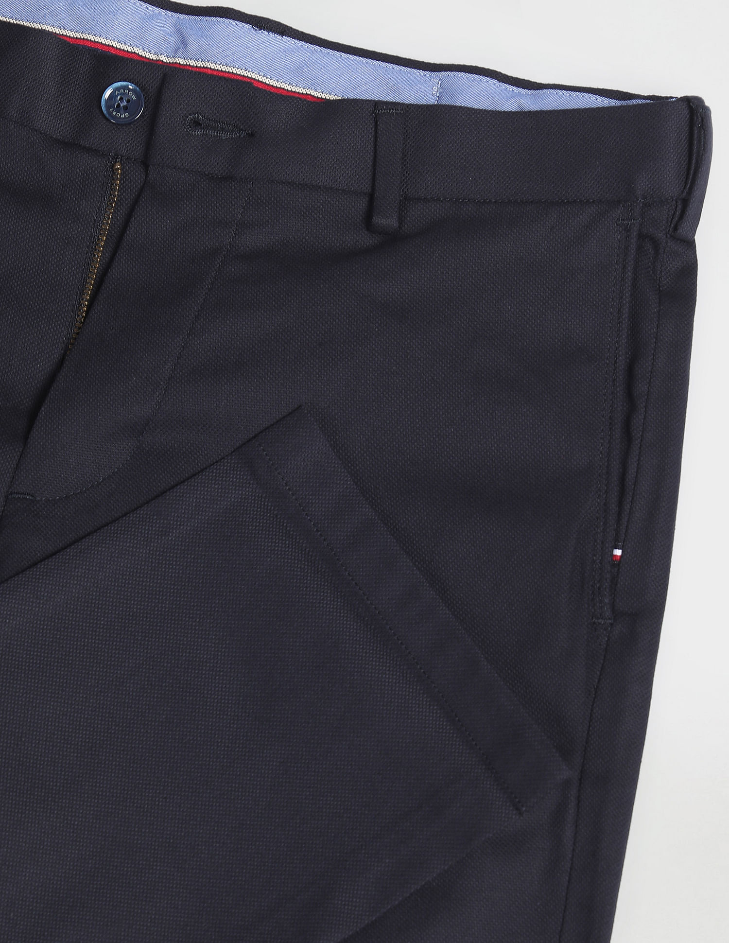 Arrow Sports Solid Dobby Autoflex Trousers
