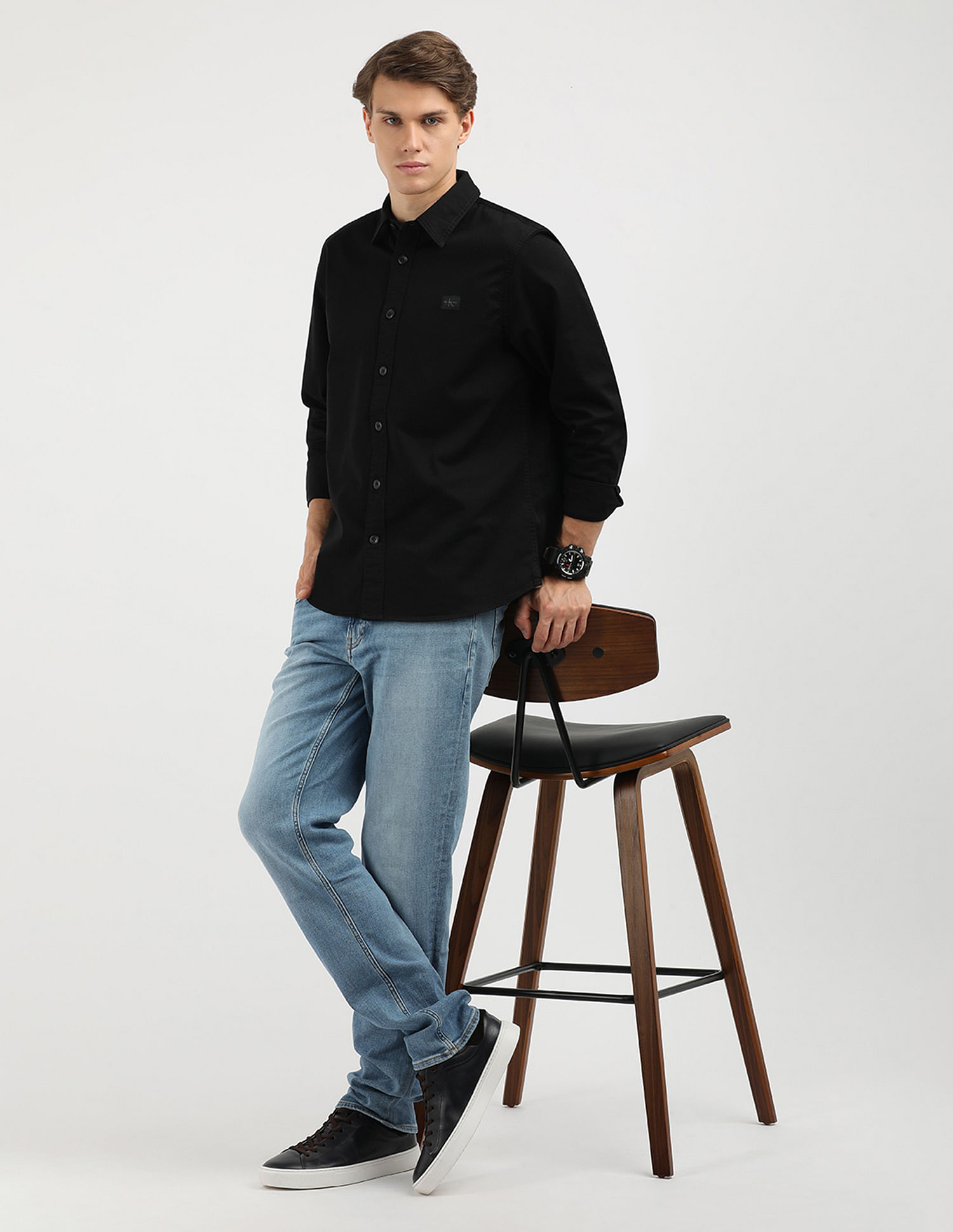 Calvin Klein Jeans Woven Label Relaxed Fit Shirt