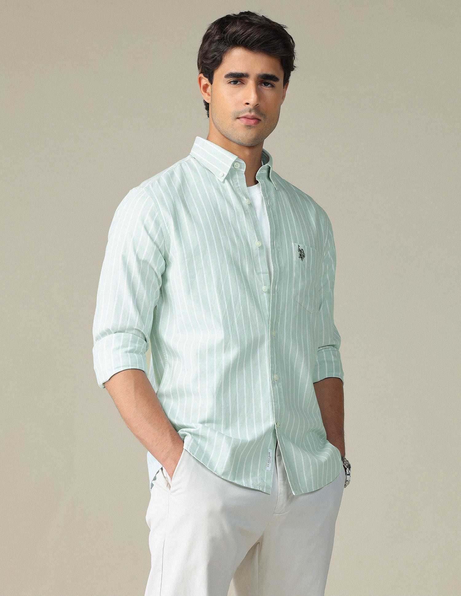 Price History of Polo Vertical Striped Button Down