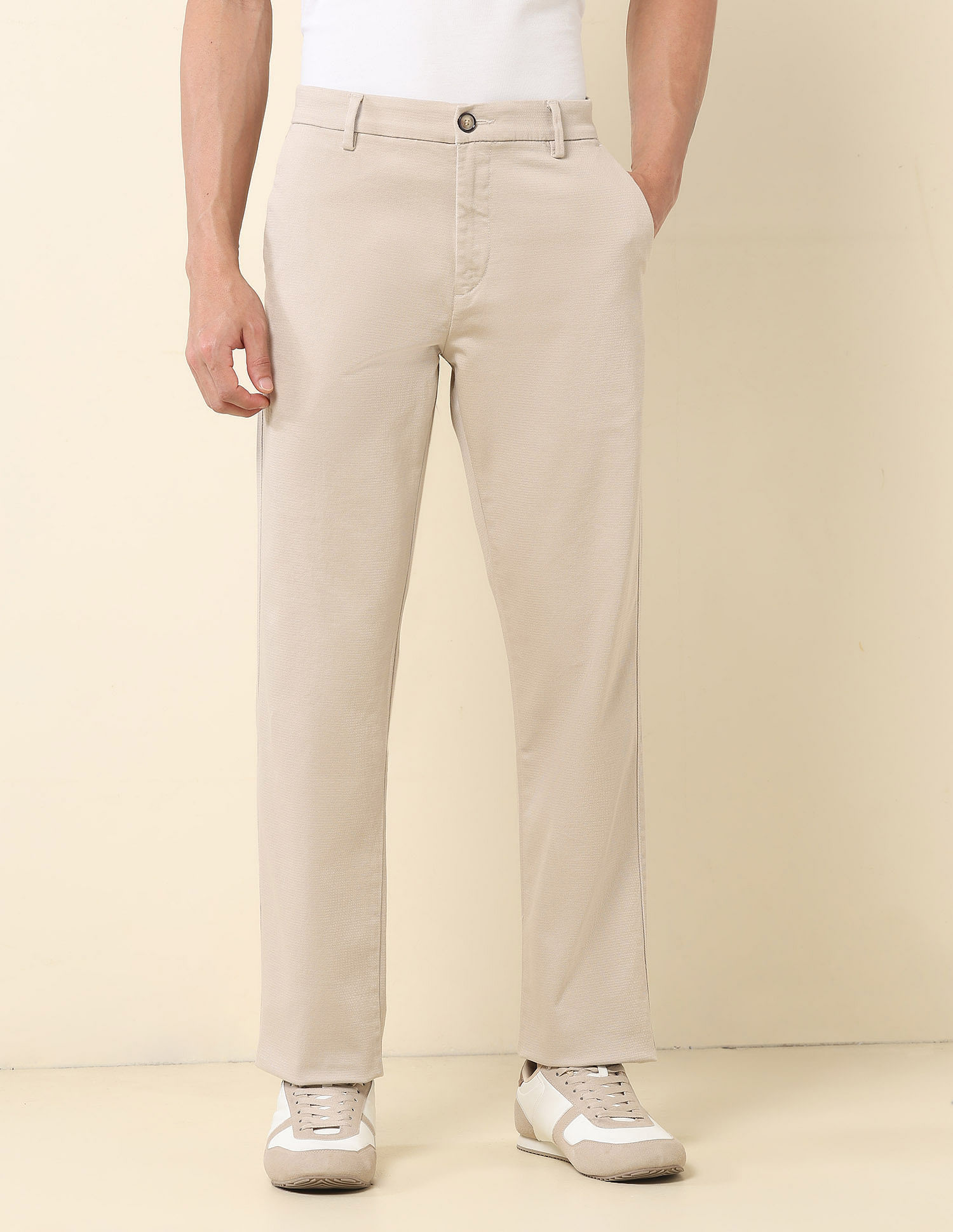 U.S. Polo Assn. Riley Straight Fit Dobby Trousers