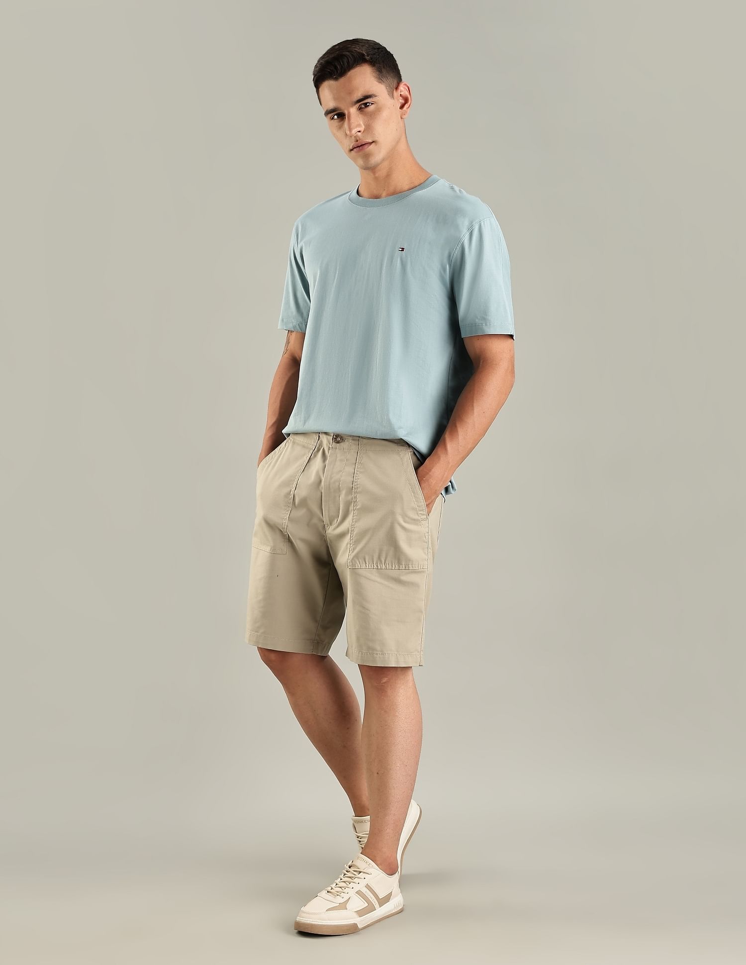 Tommy Hilfiger Solid Regular-Fit Cotton T-Shirt