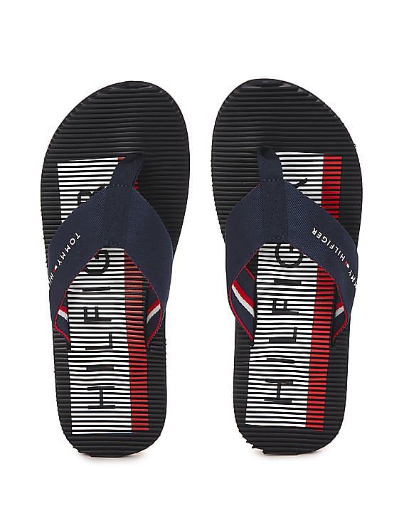 tommy jeans braided strap flip flops