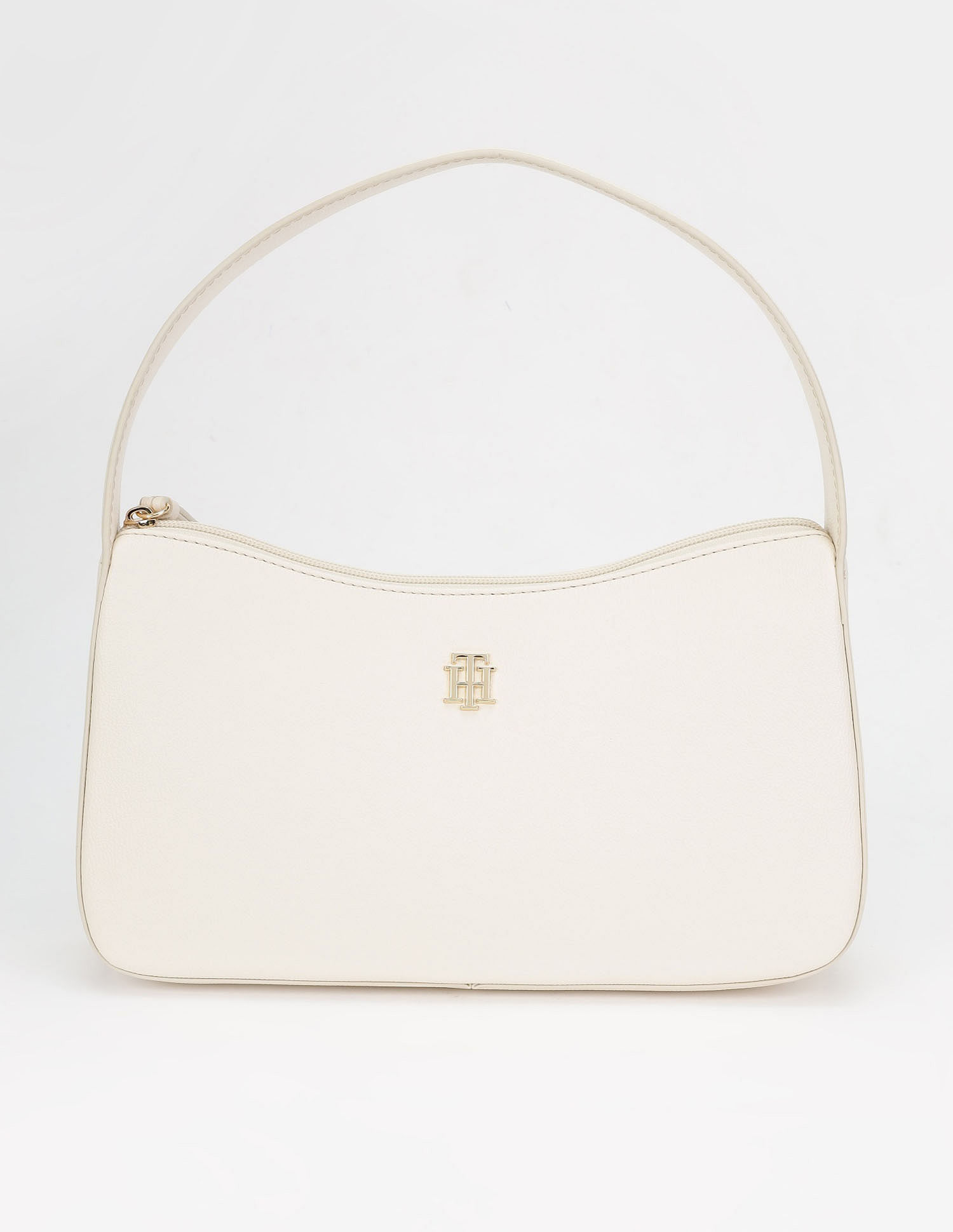 Tommy Hilfiger Solid Beige Pu Hand Bag