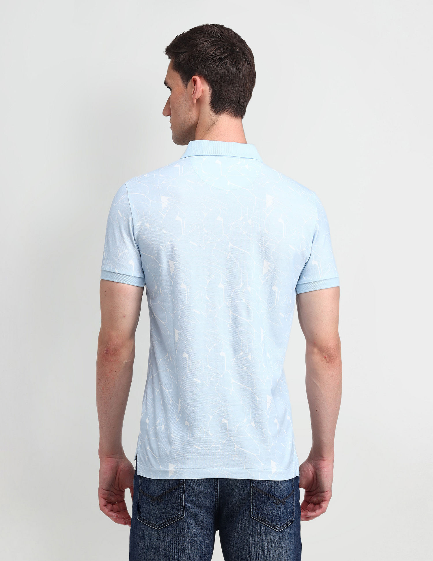 U.S. Polo Assn. Denim Co. Muscle Fit Printed Polo Shirt