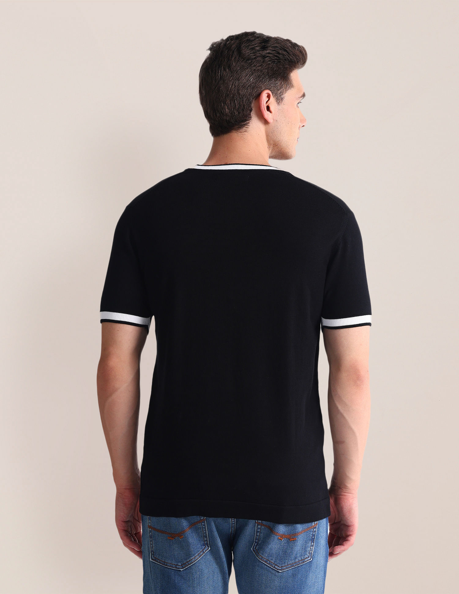 U.S. Polo Assn. Tipped Neck Slim T-Shirt