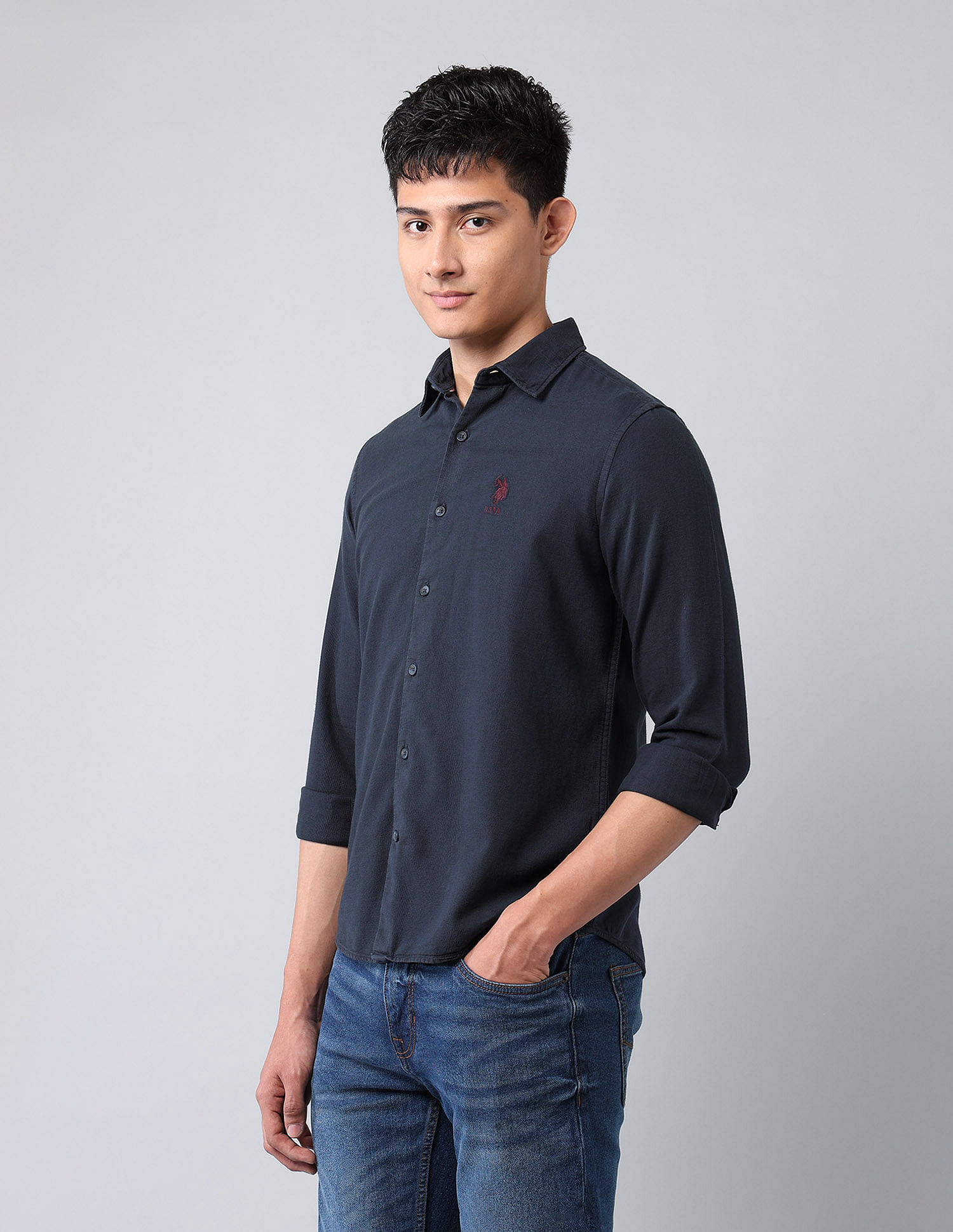 U.S. Polo Assn. Denim Co. Pure Cotton Dobby Shirt