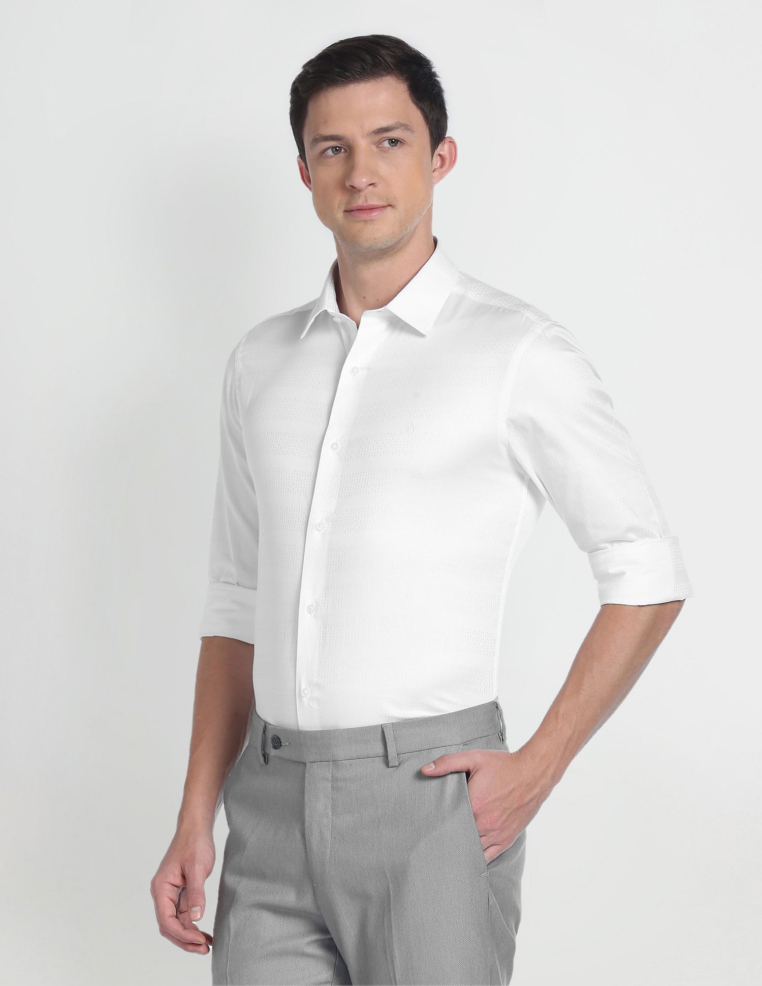 Arrow Newyork Manhattan Slim Fit Cotton Shirt