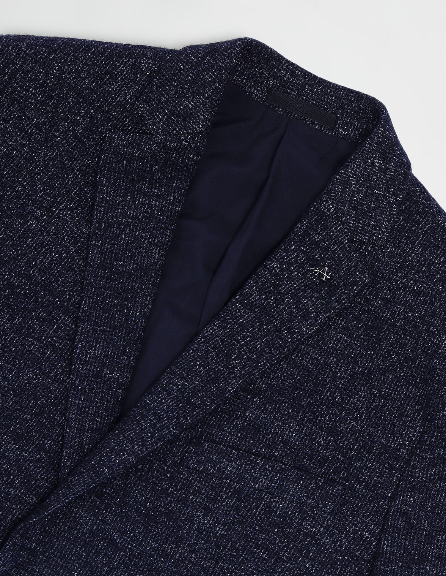 Arrow Textured Knitted Blazer