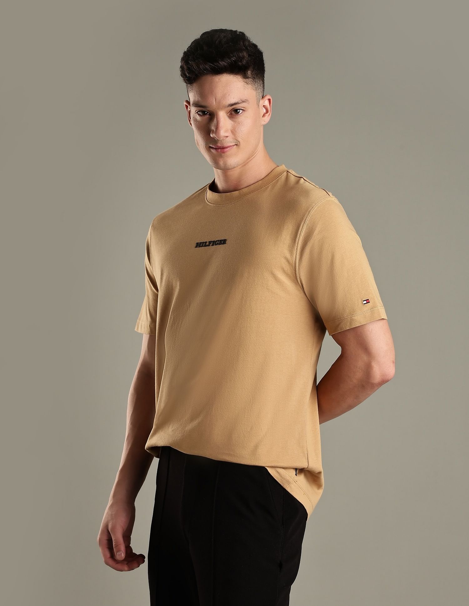 Tommy Hilfiger Solid Regular-Fit Cotton T-Shirt