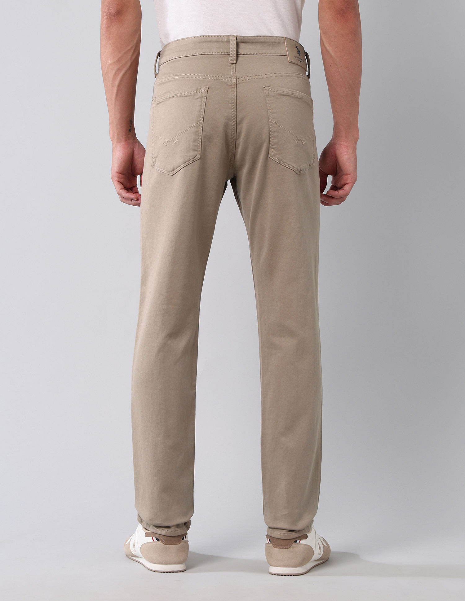 U.S. Polo Assn. Denim Co. Brandon Slim Tapered Fit Brown Jeans
