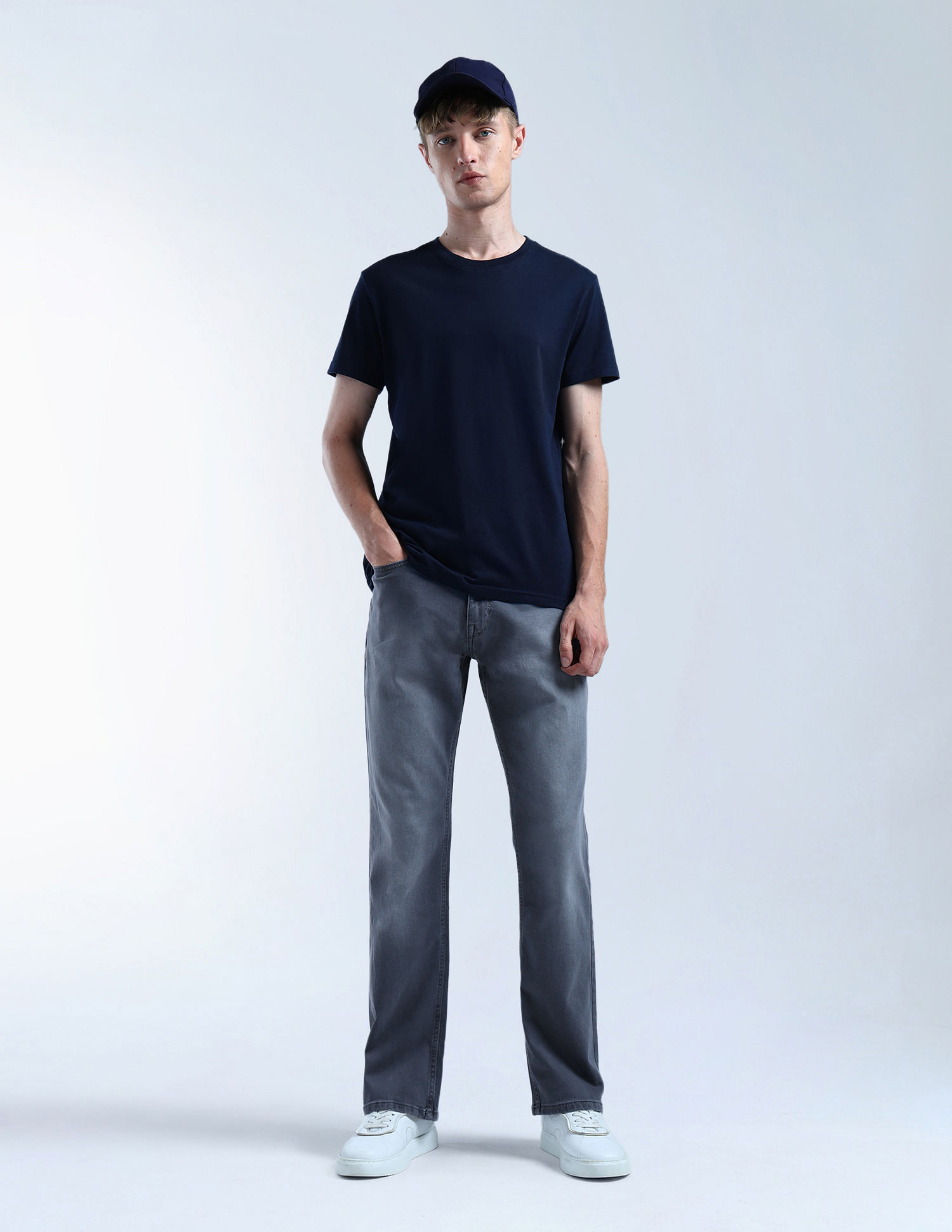 Flying Machine Bruce Bootcut Fit Stone Washed Jeans