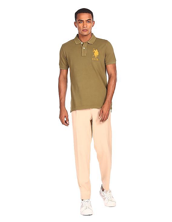 Buy U.S. Polo Assn. Solid Cotton Pique Polo Shirt - NNNOW.com