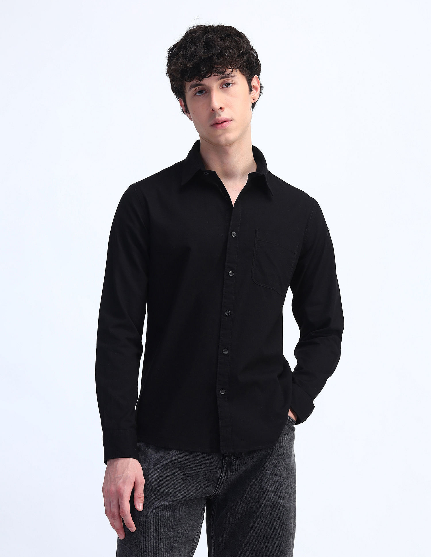 Flying Machine Slim Fit Cotton Shirt