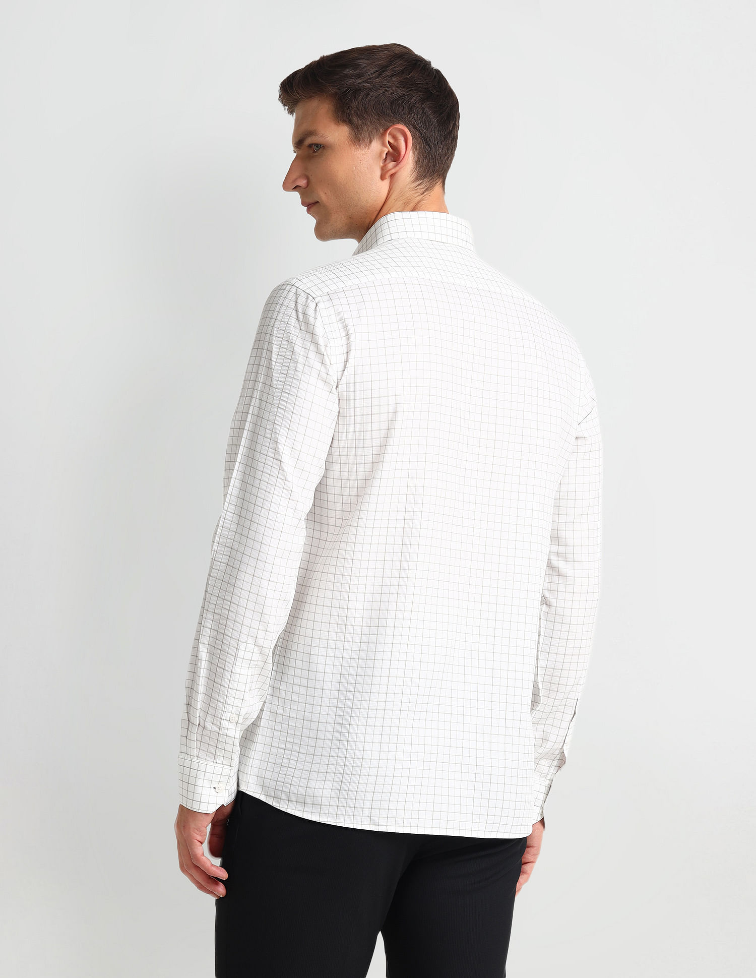 Arrow Windowpane Checked Dobby Shirt